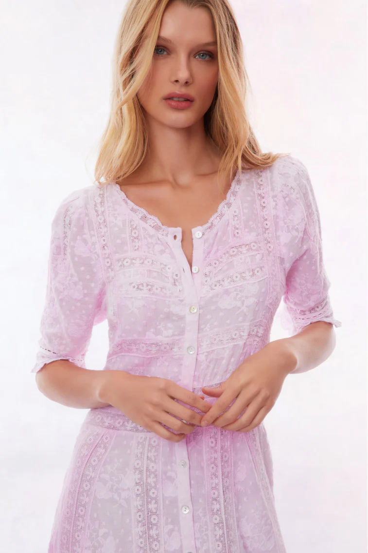Minka Maxi Dress-PEONY PINK - Image 3