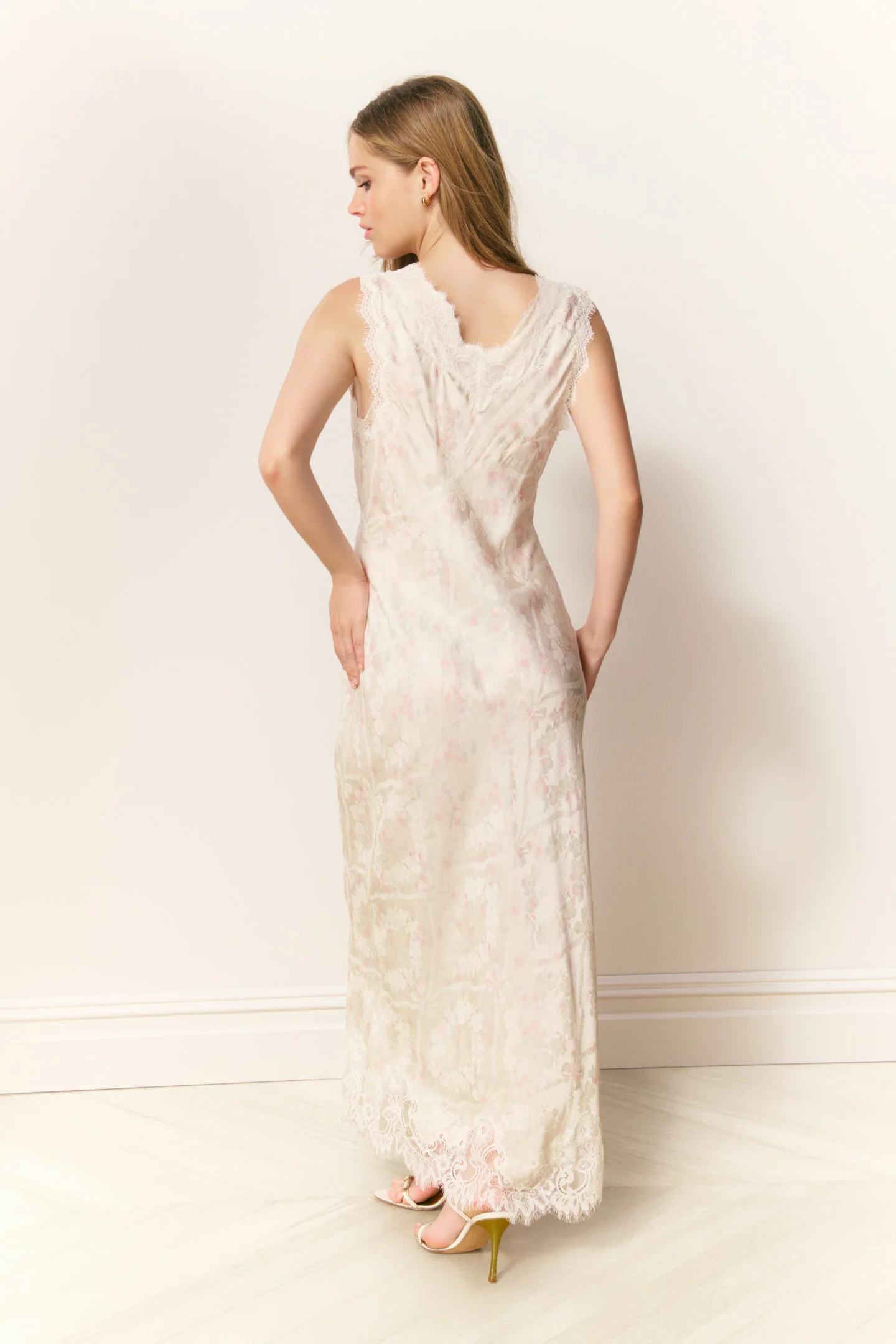 Mira Silk-Blend Floral Slip Dress - Image 3