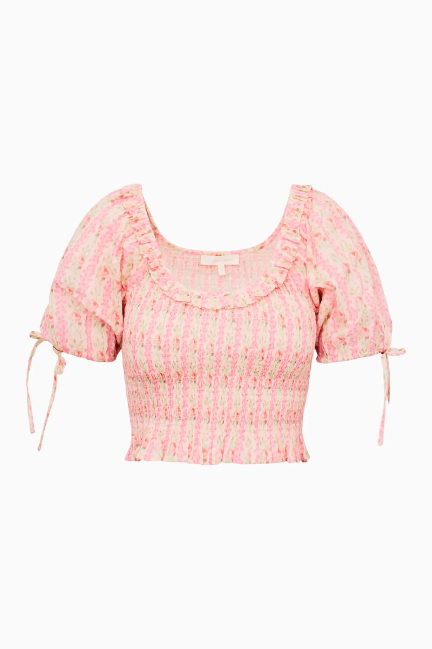 Molly Fragrance Print Top - STRAWBERRY MACAROON - Image 5