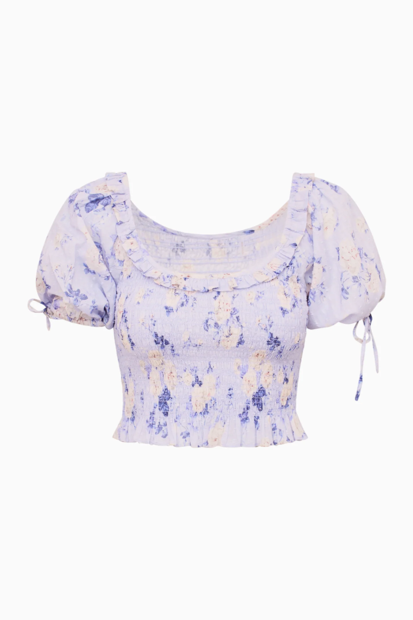 Molly Fragrance Print Top - WHISPER BLUE - Image 5