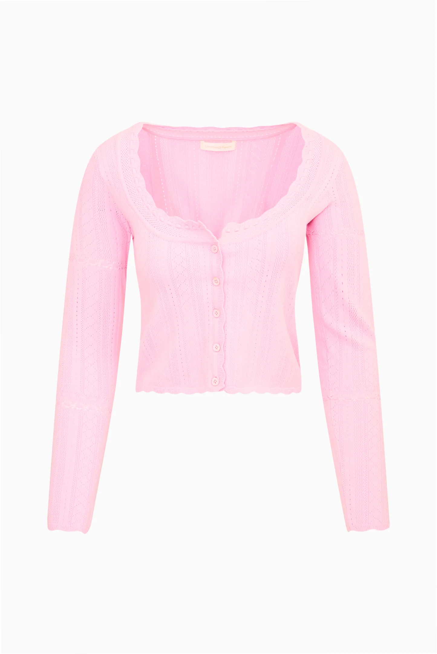 Nadiya Stretch Pointelle Cardigan - Image 5