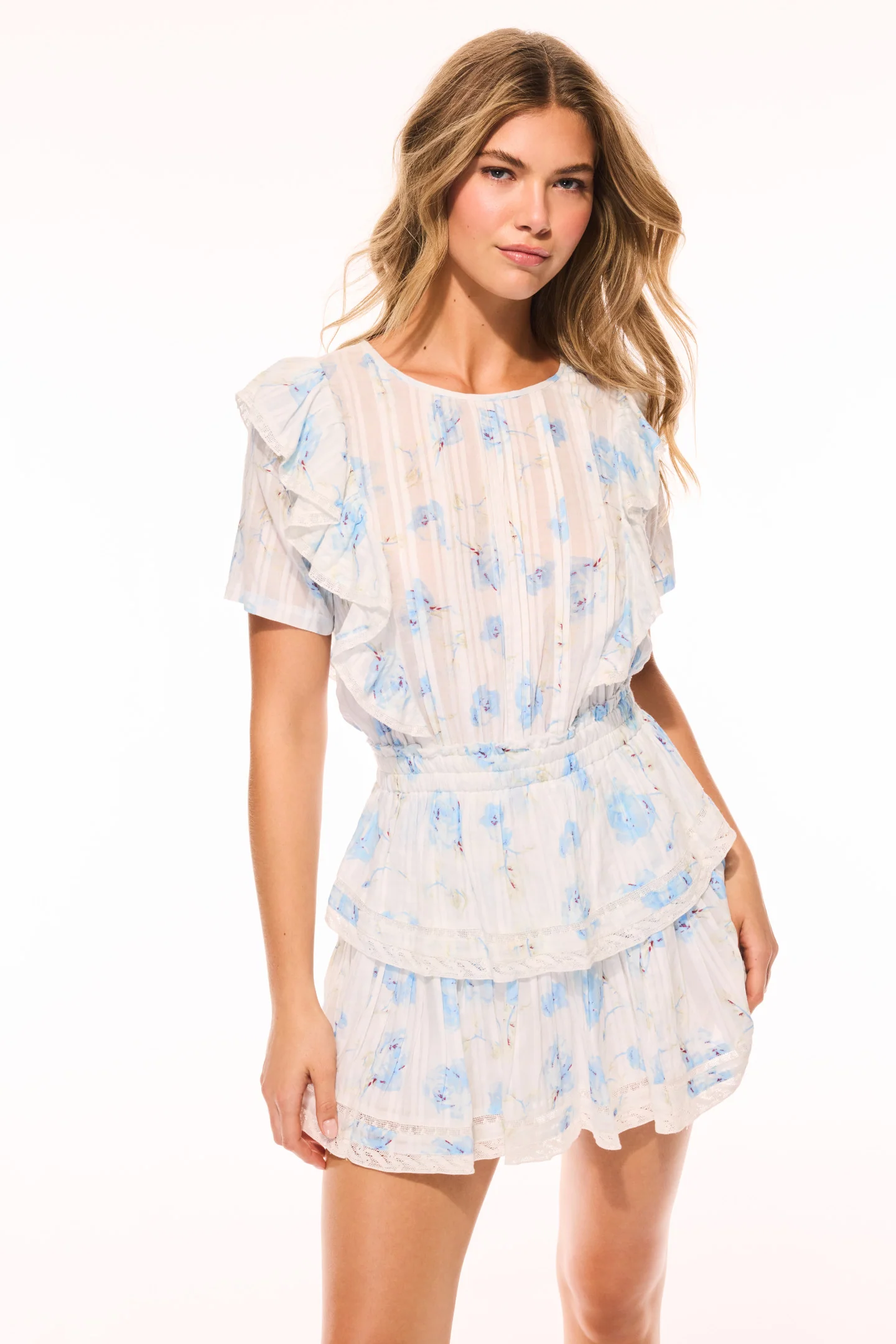 Natasha Upcycled Cotton Mini Dress - SANTA ROSA RIVER