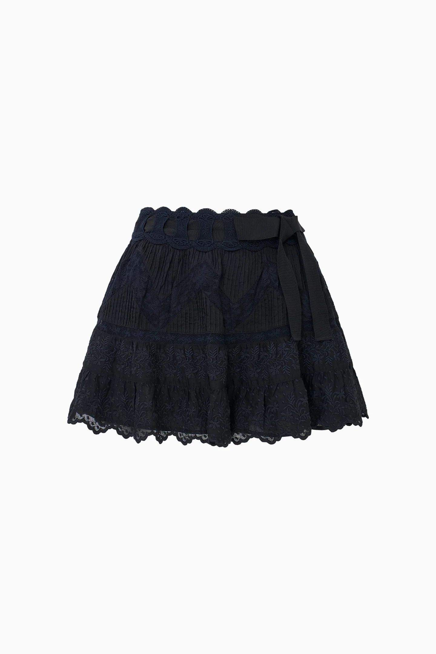 Nerina Cotton Lace Mini Skirt - Image 6