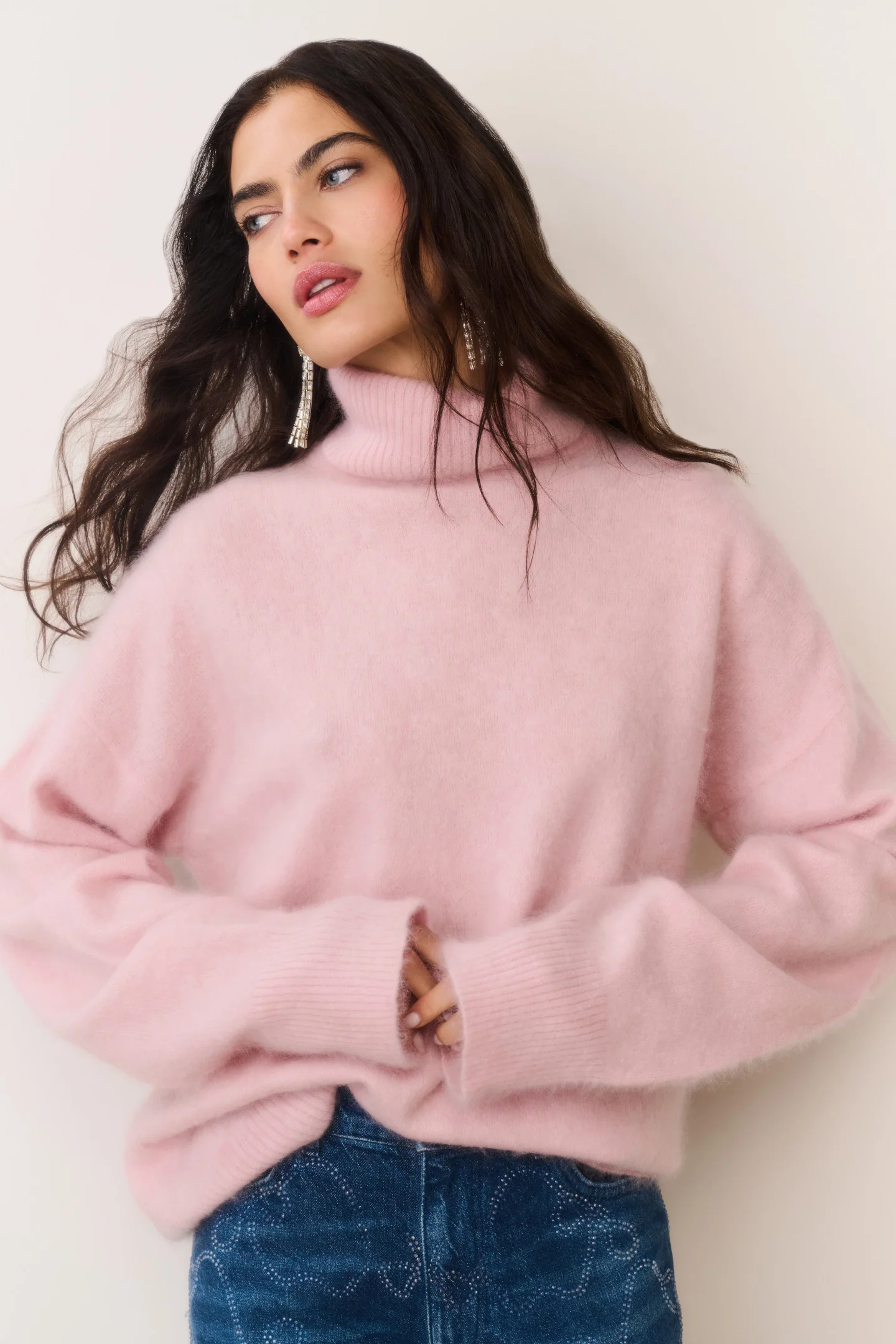 Nia Cashmere Turtleneck Sweater - Image 2