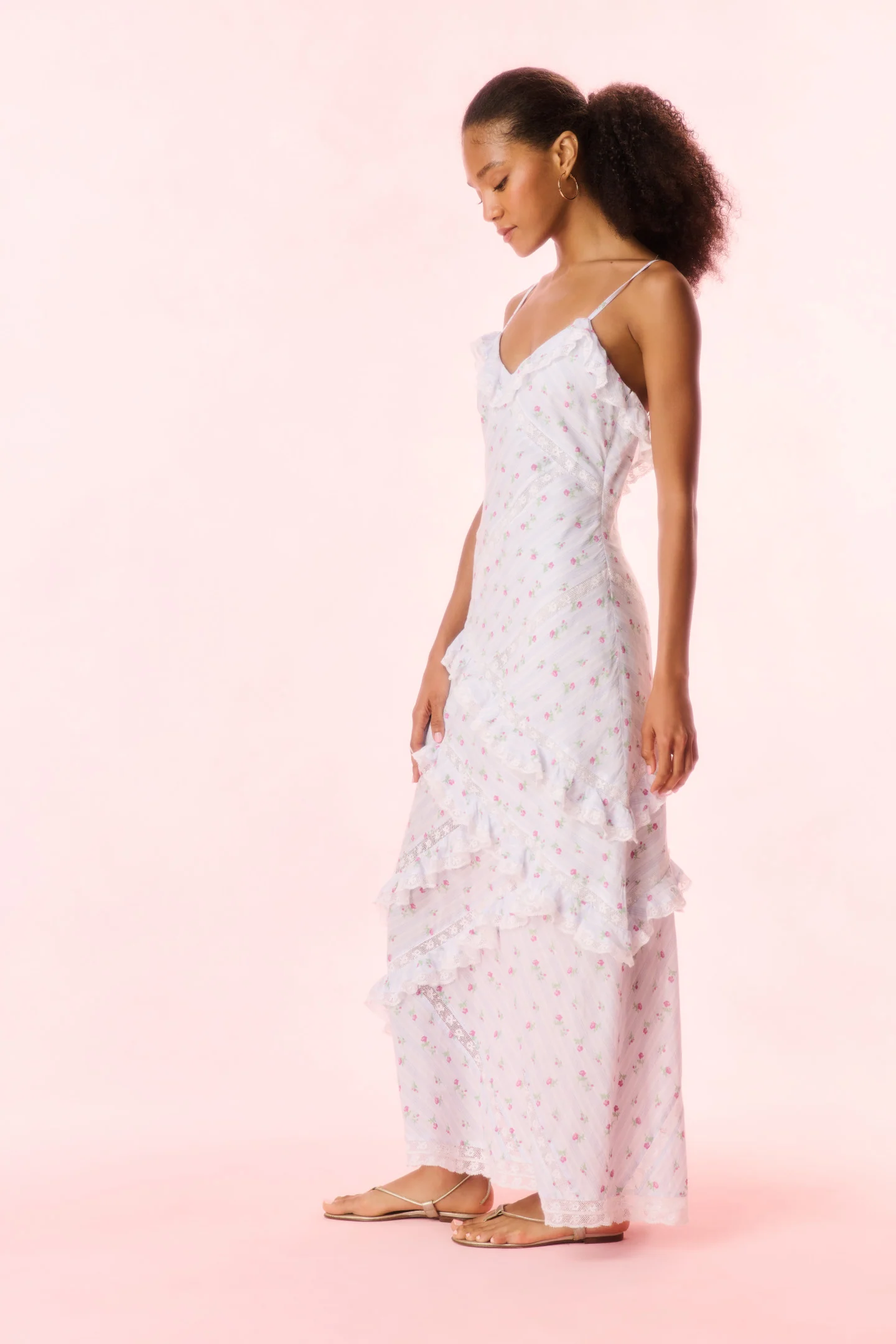 Nocelle Cotton Ruffle Maxi Dress - Image 4