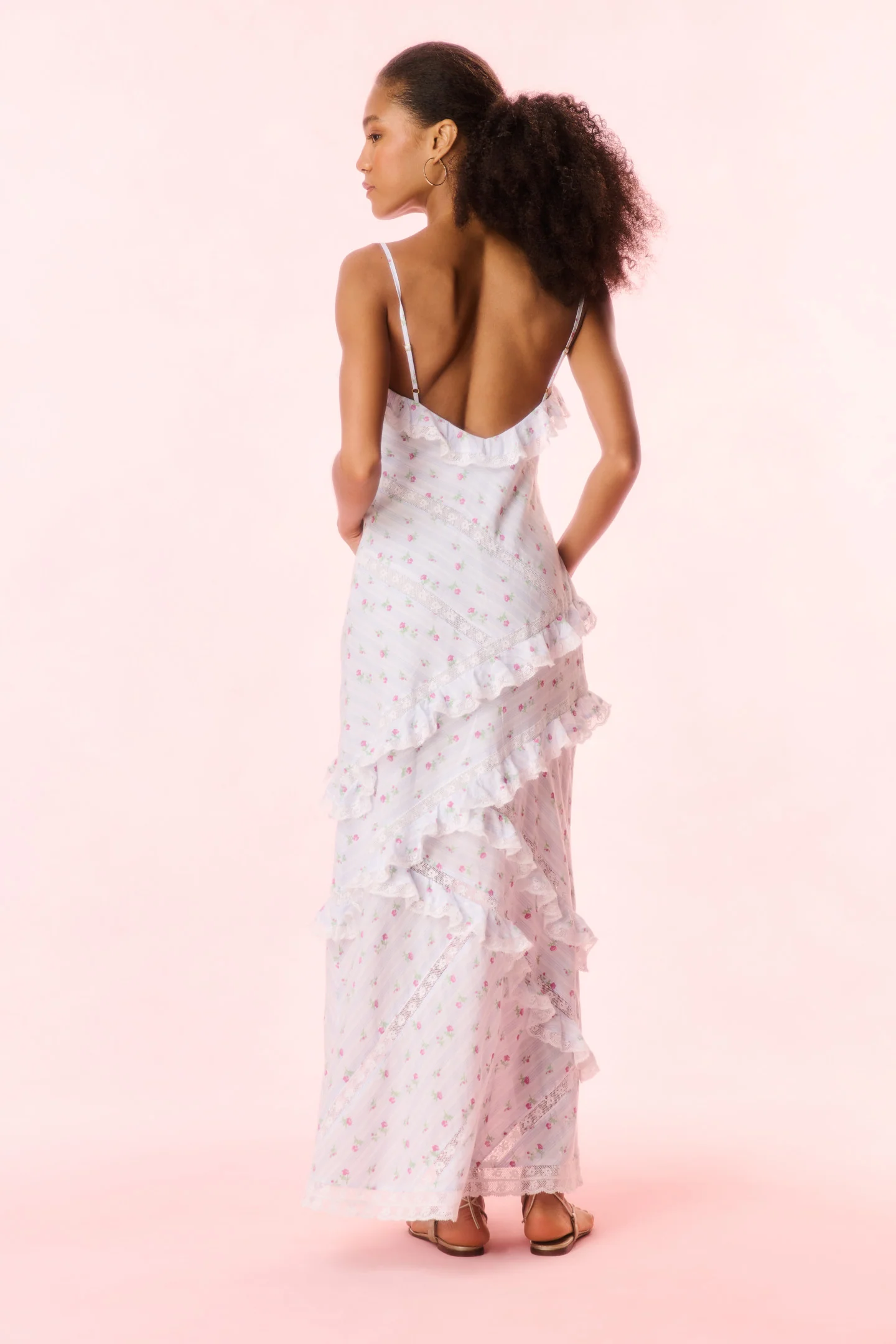 Nocelle Cotton Ruffle Maxi Dress - Image 5