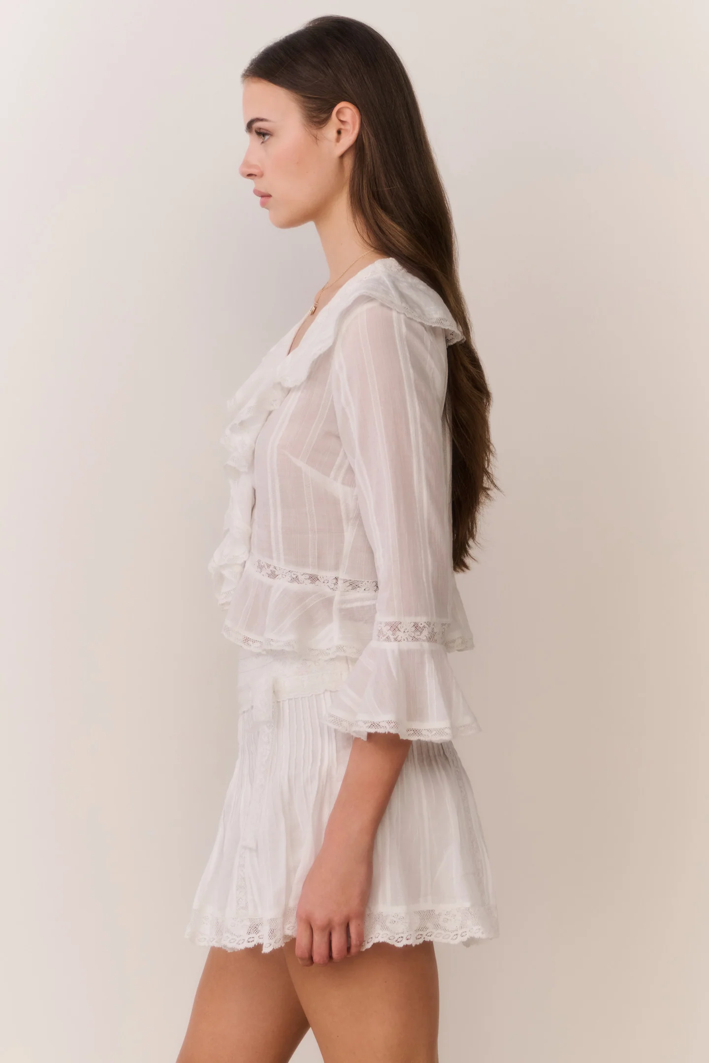 Olenna Cotton Victorian Ruffle Top - Image 5