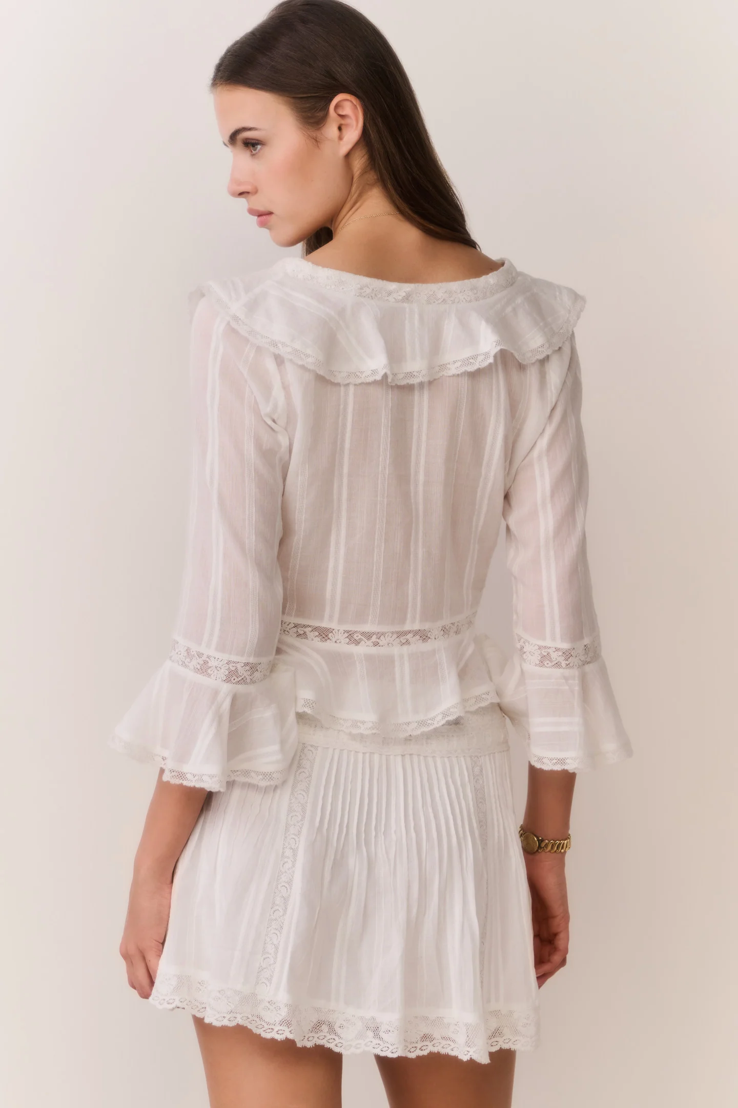 Olenna Cotton Victorian Ruffle Top - Image 6