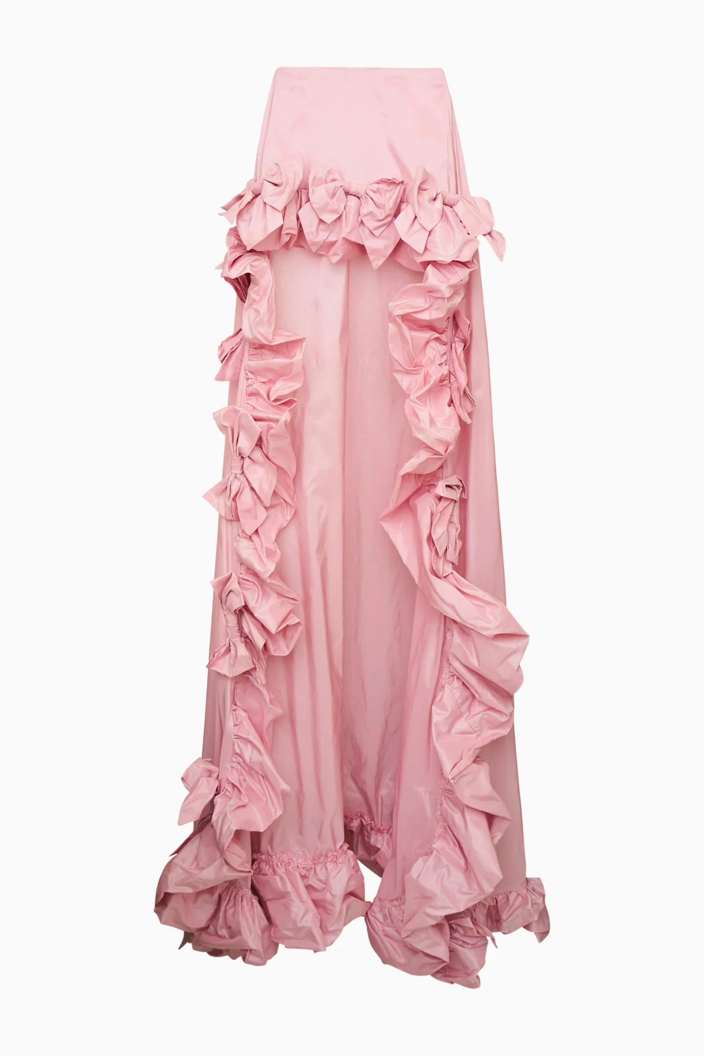Olivera Taffeta Bow High-Low Skirt - Image 5