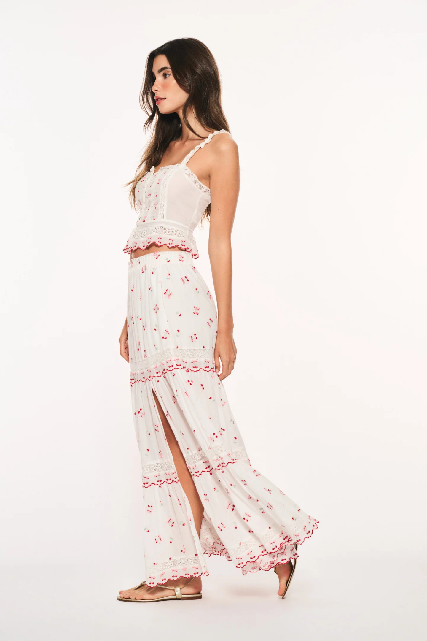 Patten Cotton Cherry Maxi Skirt - Image 4
