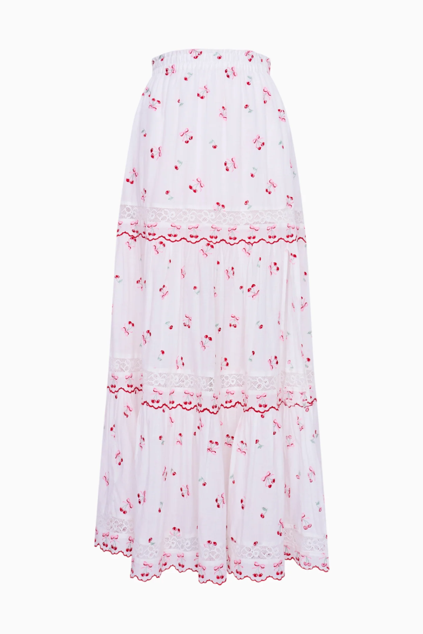 Patten Cotton Cherry Maxi Skirt - Image 6