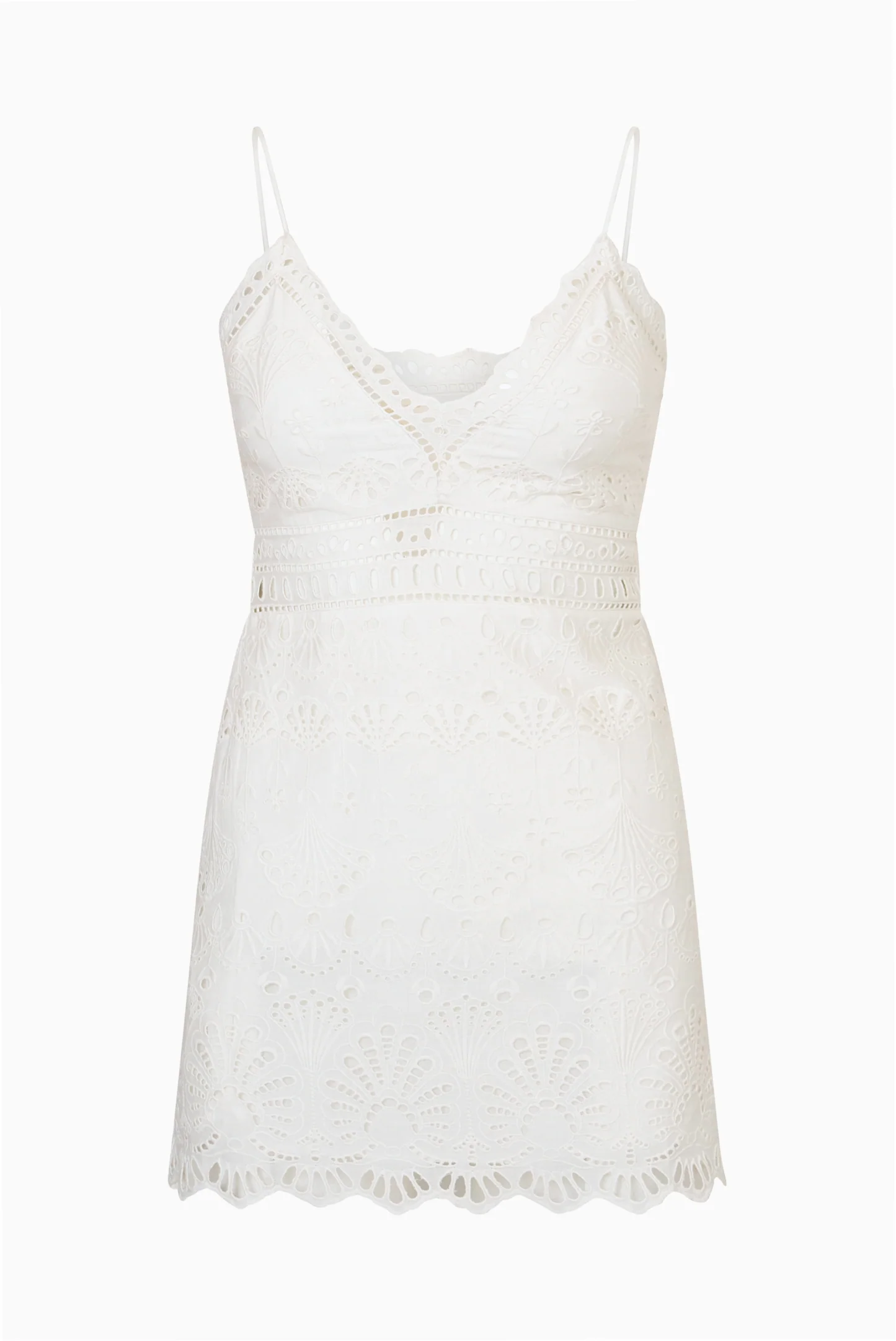 Peppy Eyelet Cotton Mini Dress - Image 6