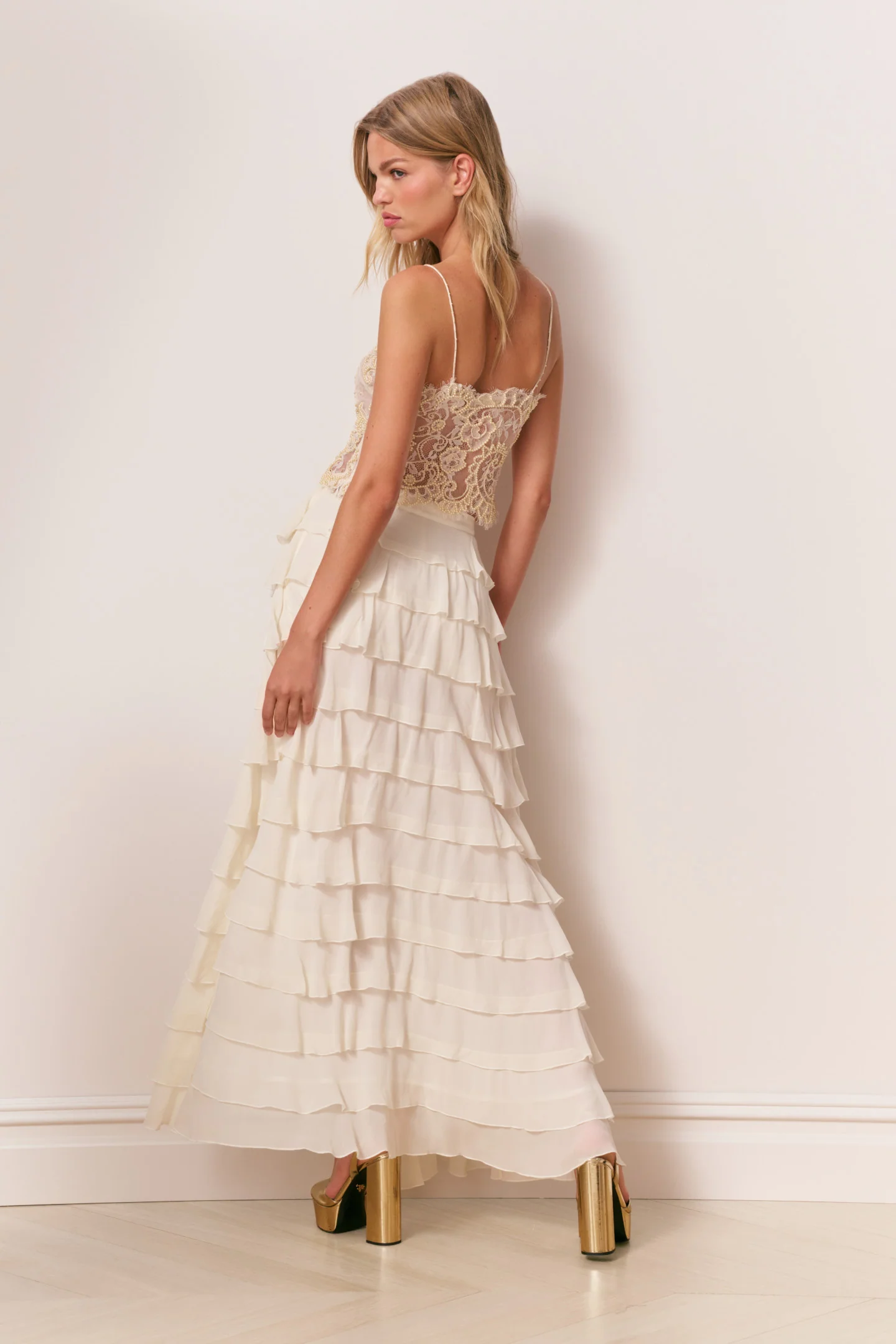 Reiyanette Chiffon Ruffle Skirt - Image 5