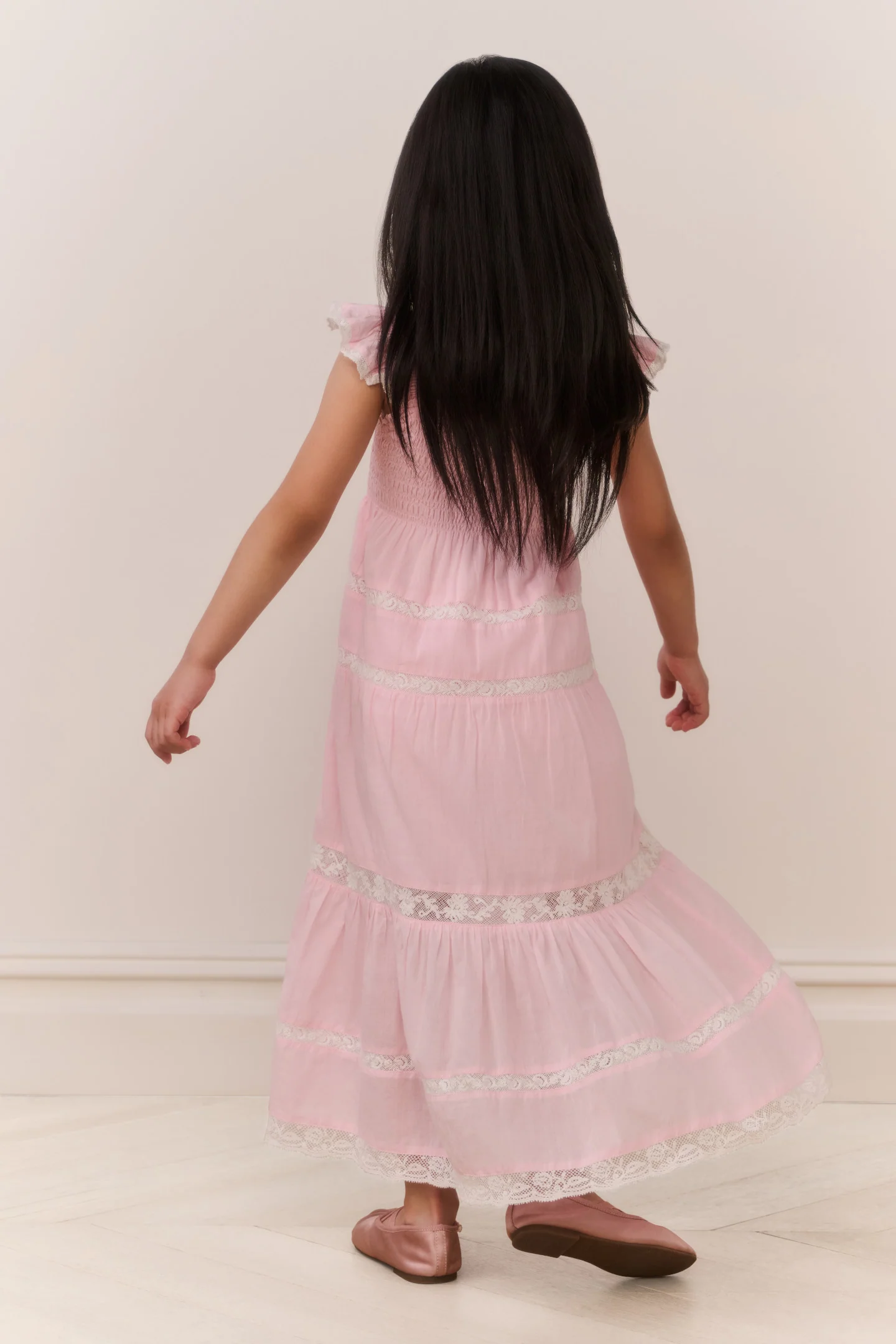Little Girls Rhiannon Cotton Maxi Dress - Image 4
