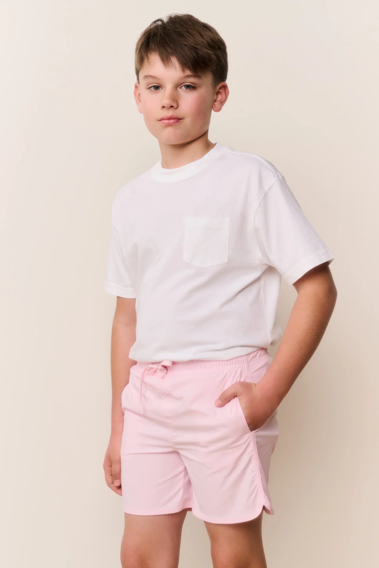 Boys Pink Swim Shorts - Image 4