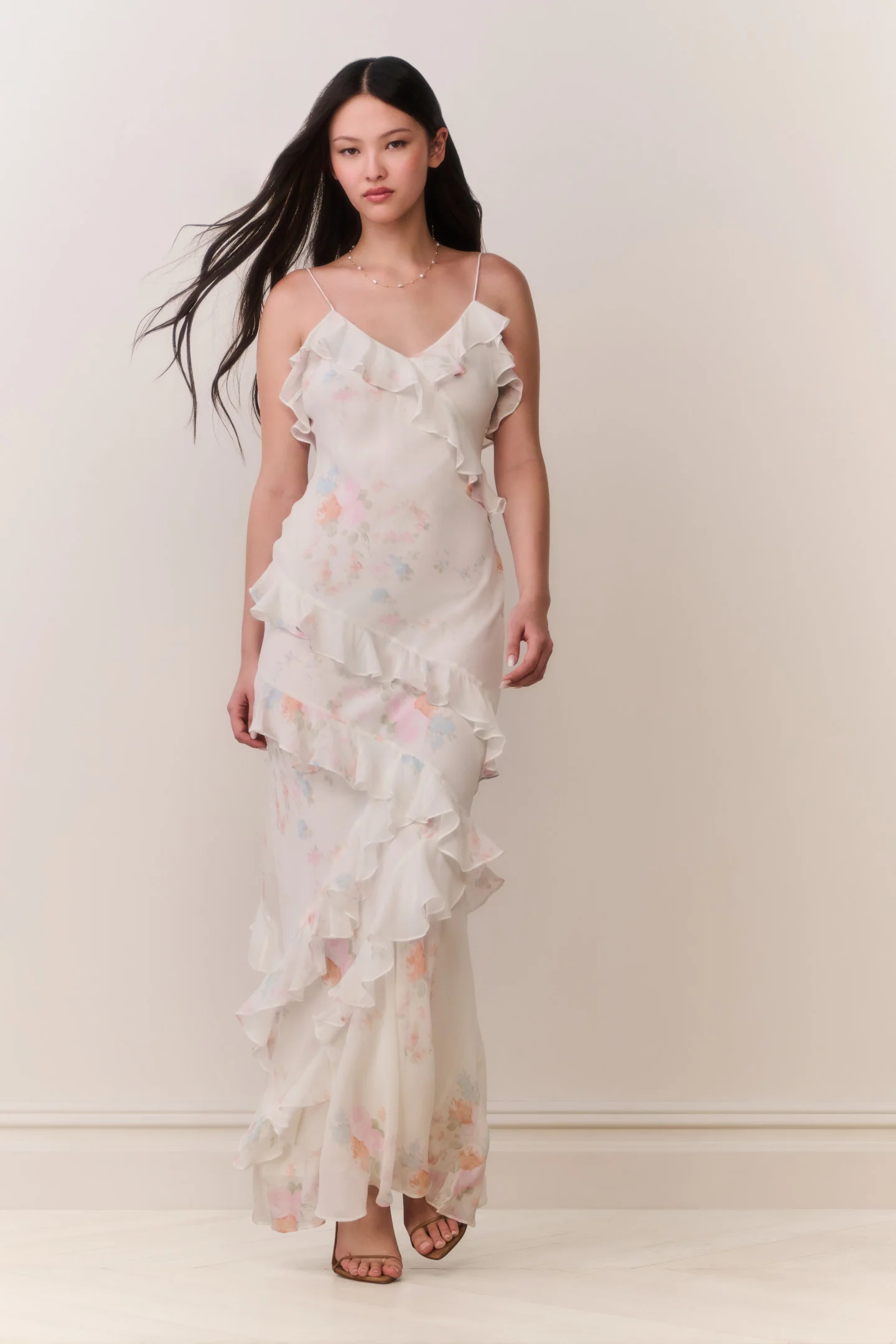 Rialto Floral Bow Print Maxi Dress - Image 3
