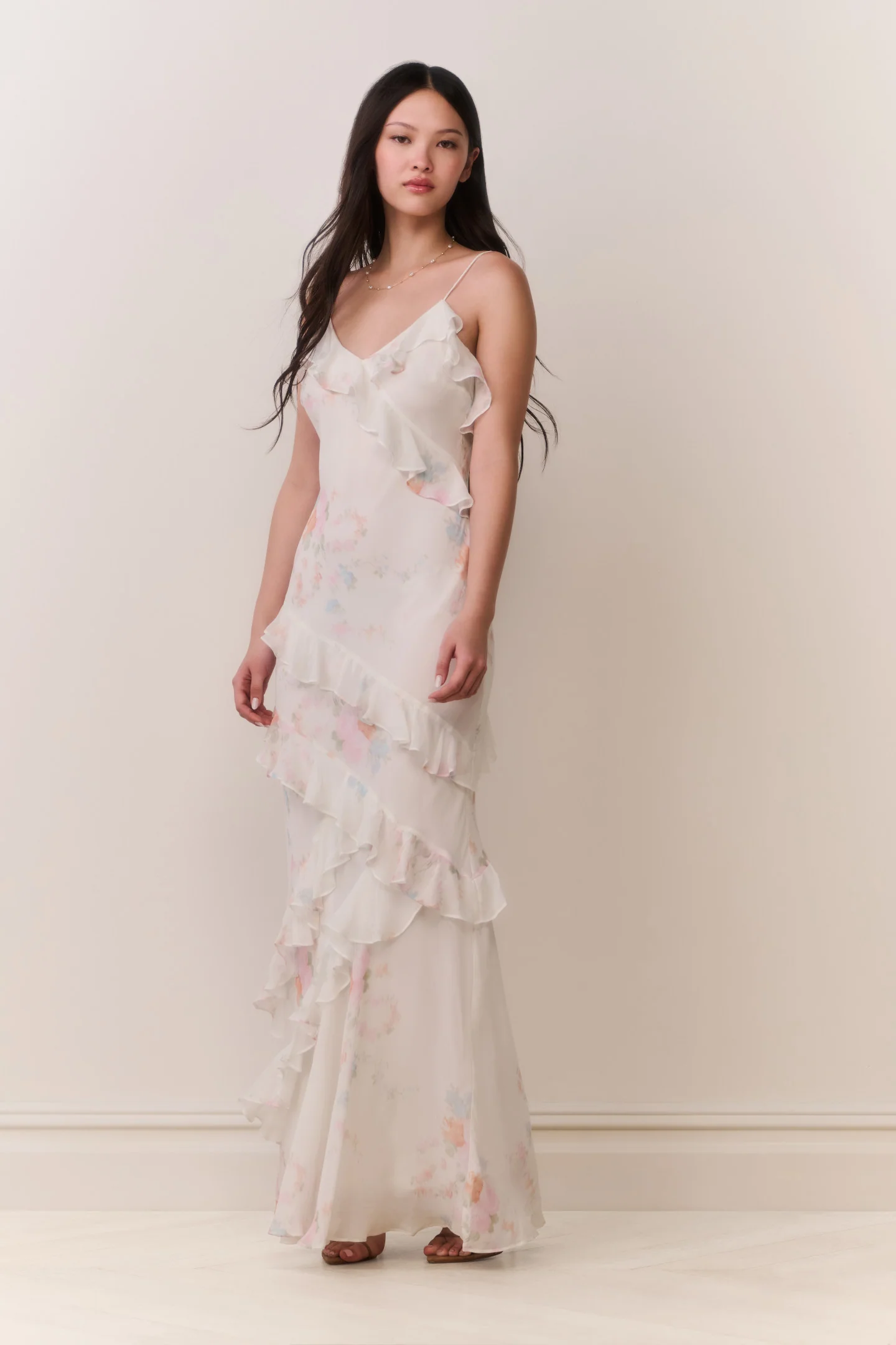 Rialto Floral Bow Print Maxi Dress - Image 4