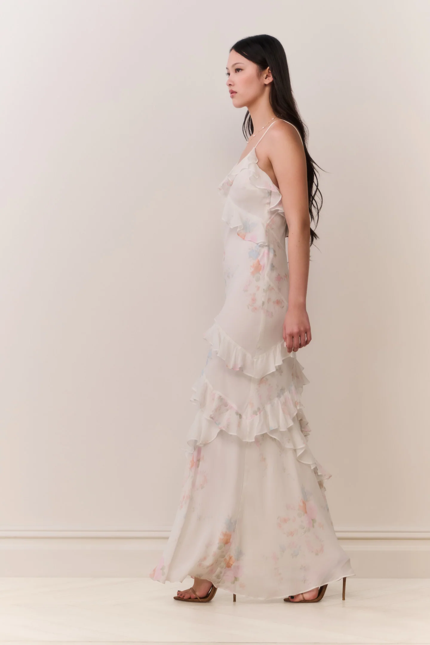 Rialto Floral Bow Print Maxi Dress - Image 5