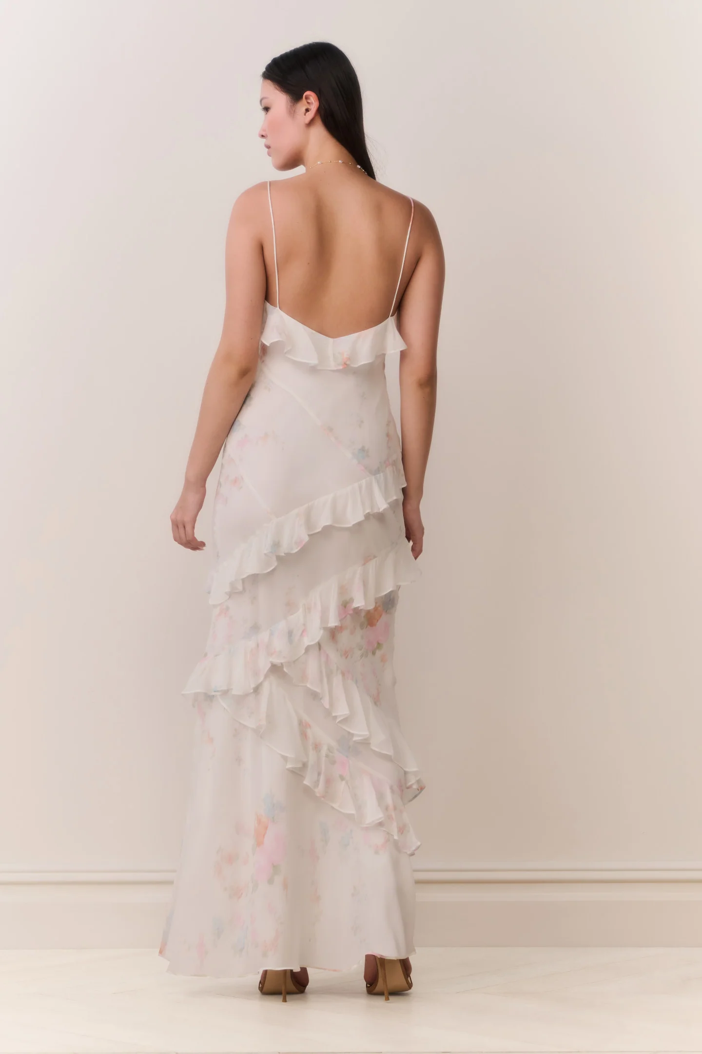 Rialto Floral Bow Print Maxi Dress - Image 6