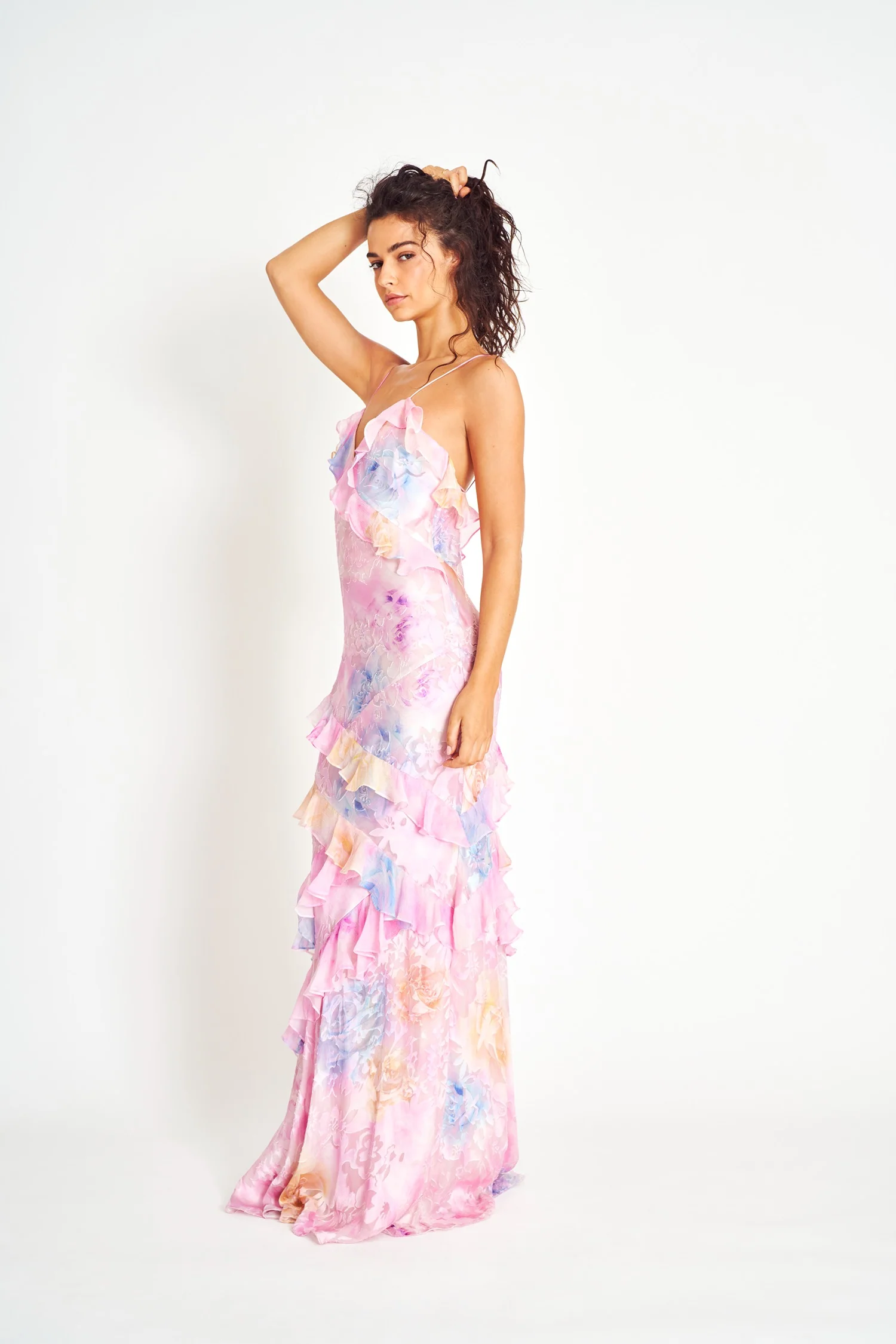 Rialto Floral Chiffon Maxi Dress - Image 13