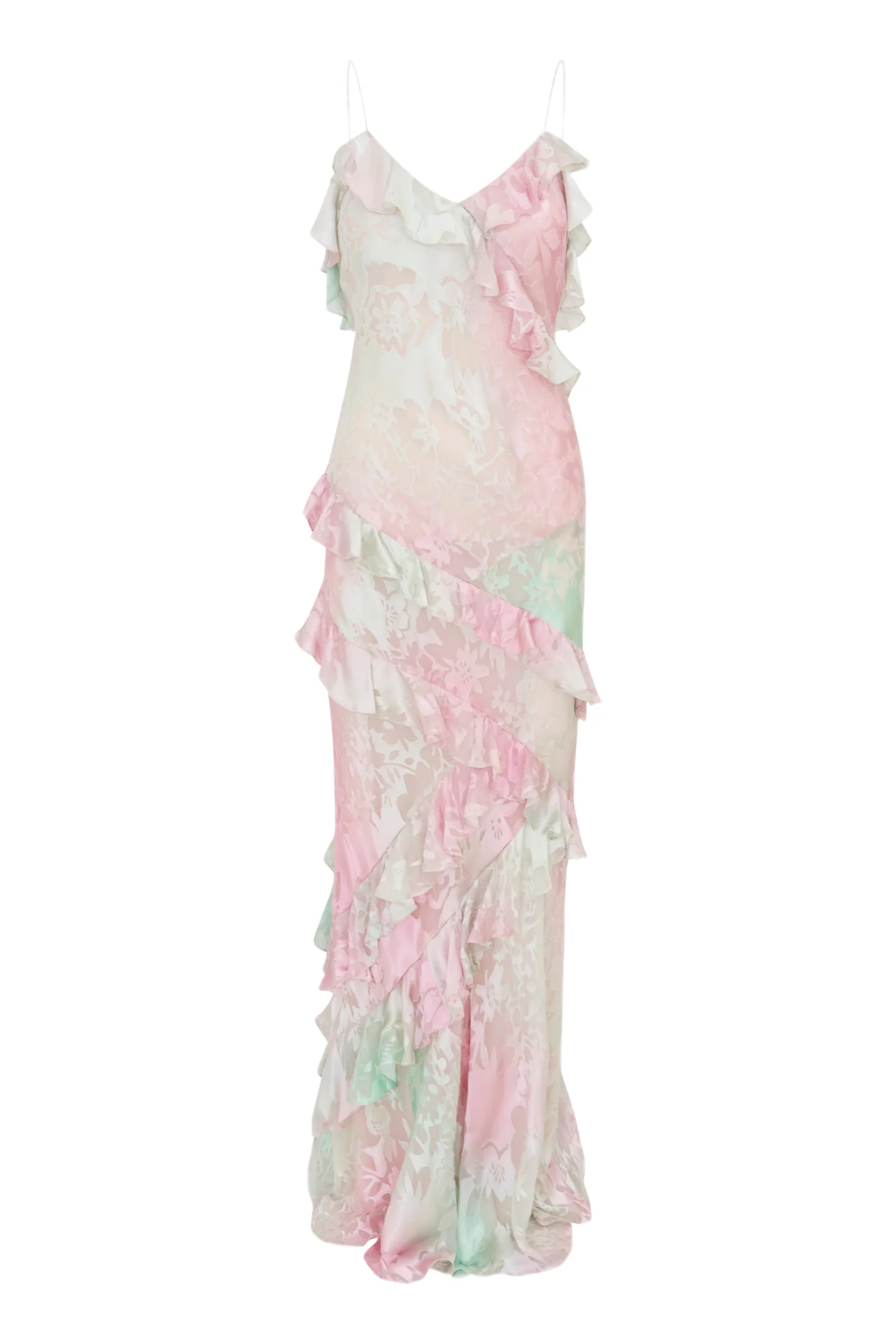 Rialto Pastel Ruffle Maxi Dress - Image 5