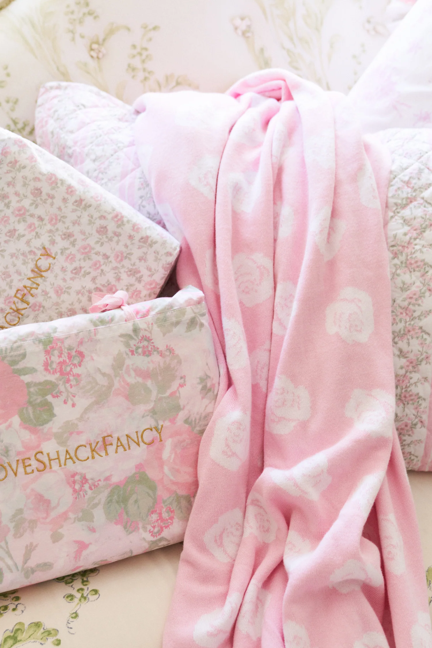 Rose Jacquard Blanket - Image 2