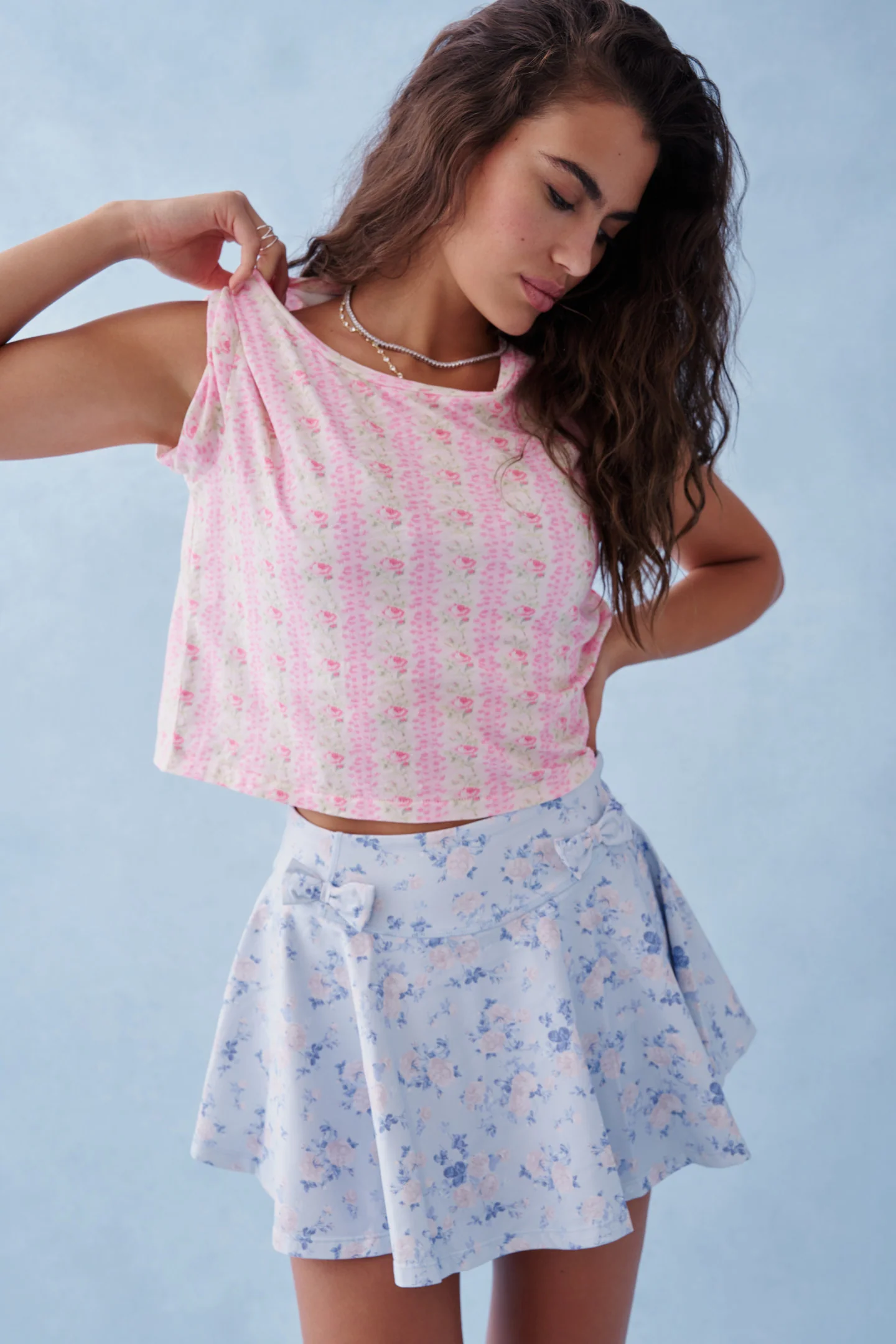 Rubin Cropped Tee - PINK MACARON - Image 5