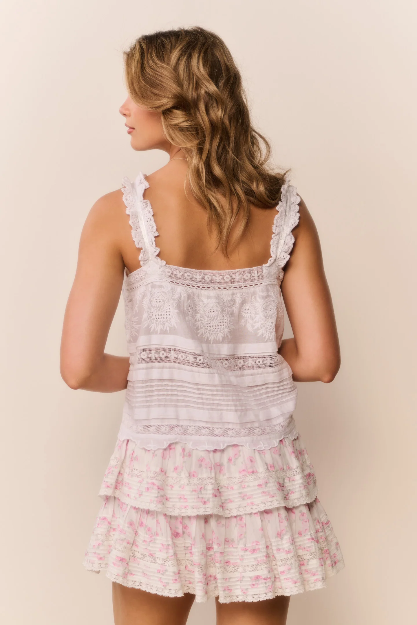 Blooming Floral Ruffle Mini Skirt - Image 9