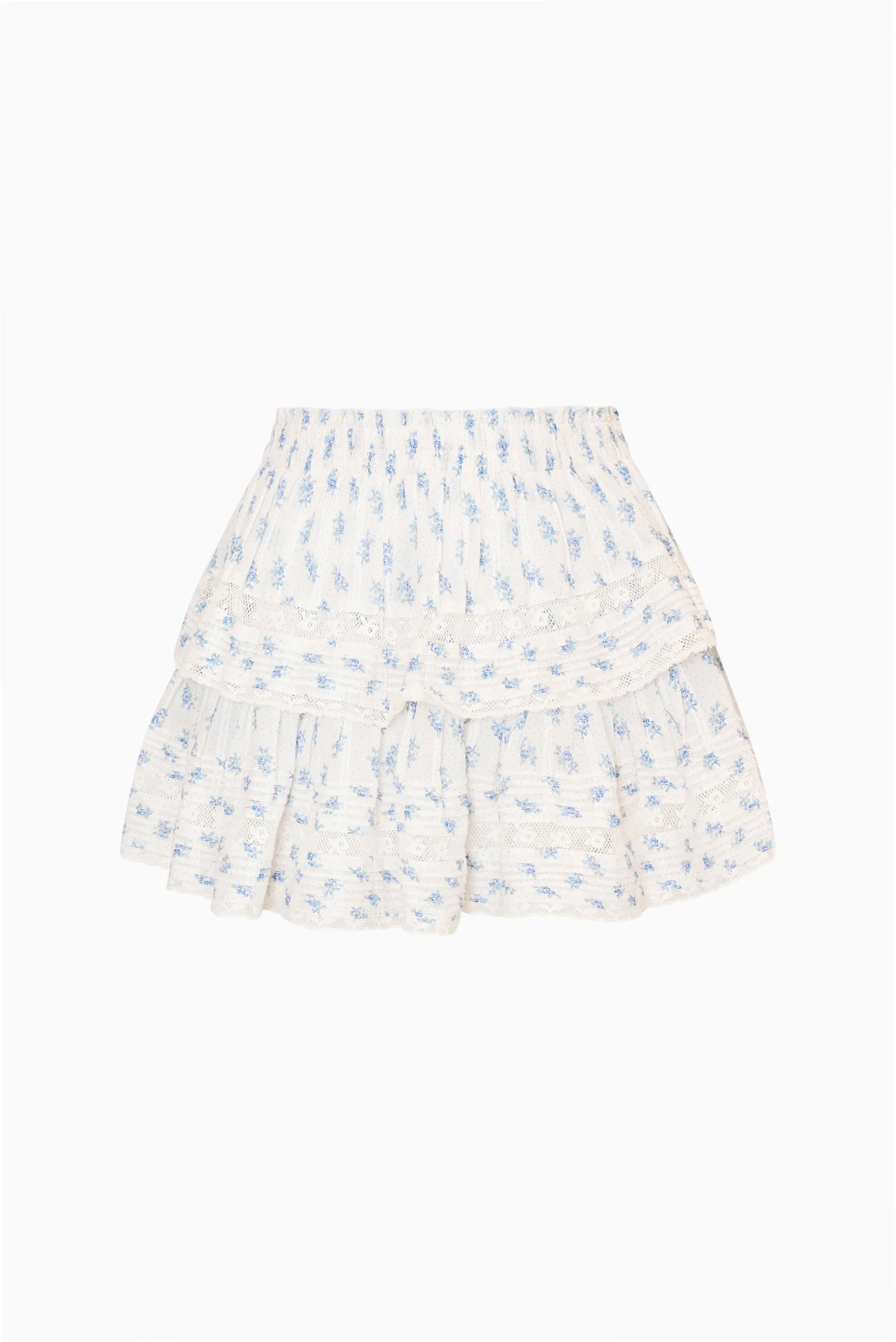 Indigo Cloud Ruffle Mini Skirt - Image 5
