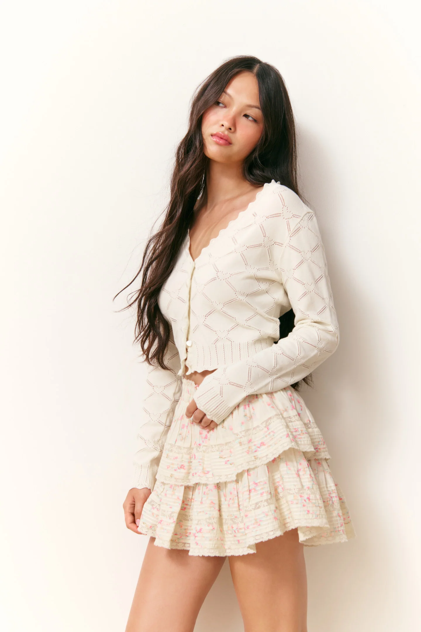 Ruffle Mini Luna Rosa Fleur Skirt - Image 9