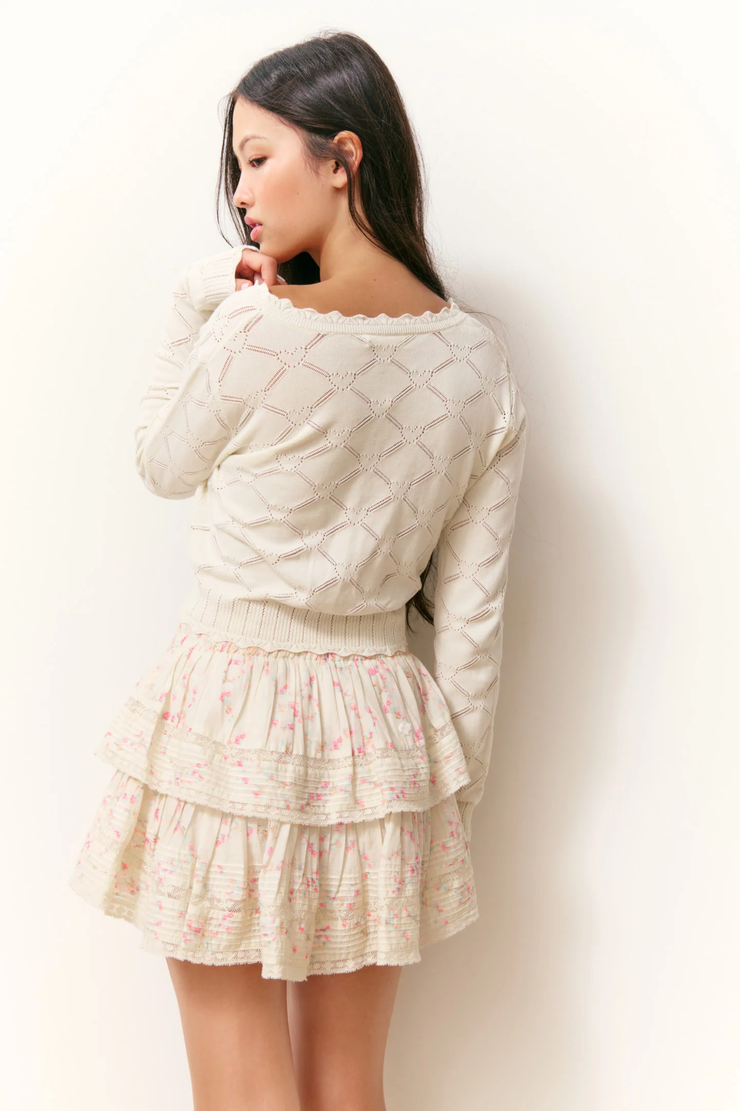 Ruffle Mini Luna Rosa Fleur Skirt - Image 10