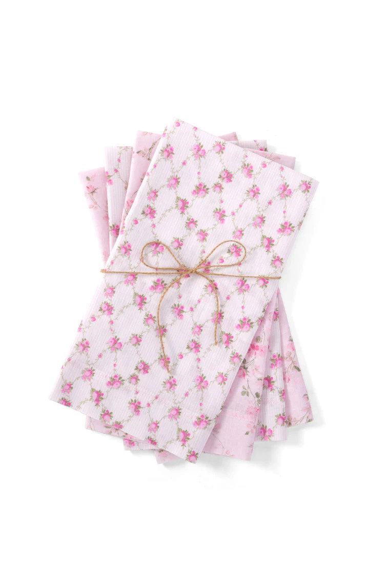 Floral Napkins Set Of 4 - Image 3