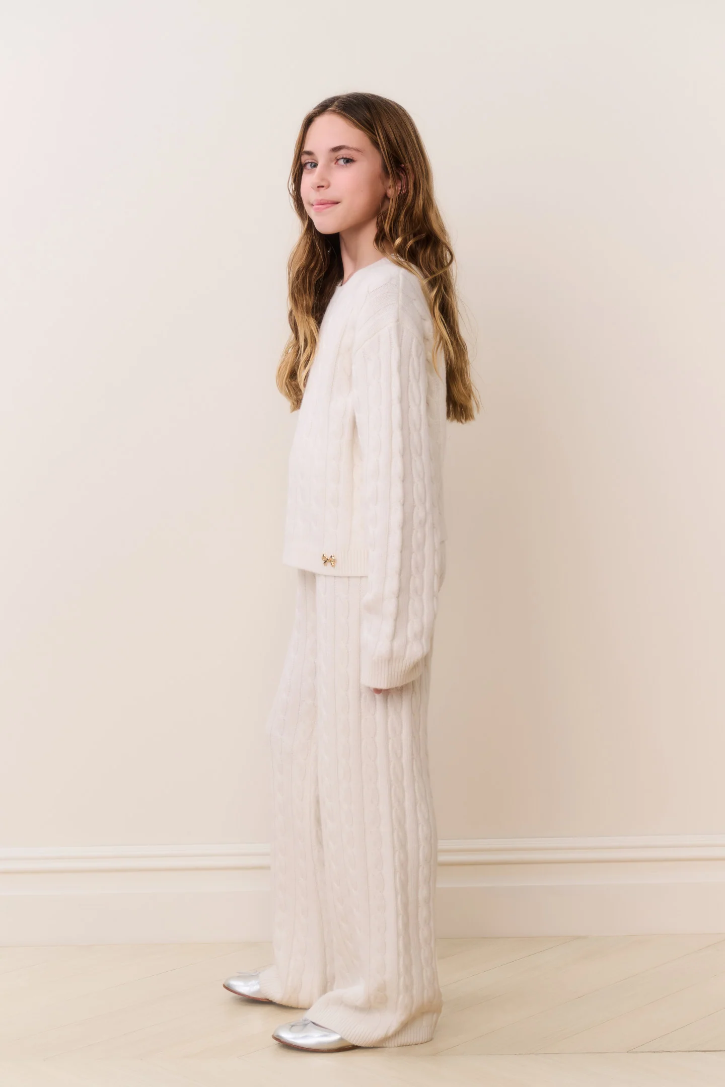 Tween Shalley Pant Cable Knit Pants - Image 2