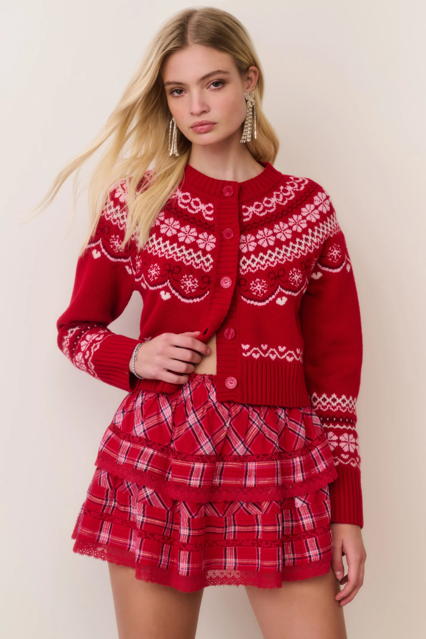 Shantae Wool Fair Isle Cardigan - Image 6