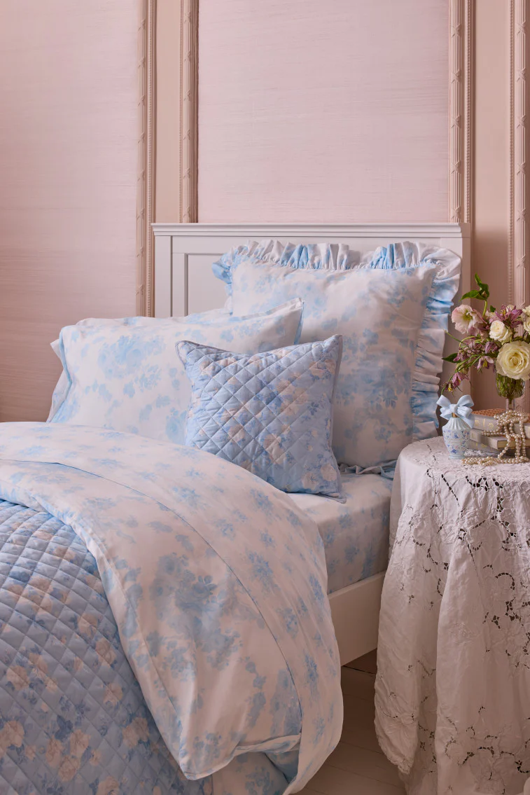 Floral Cotton Sateen Sheet Set - Image 3