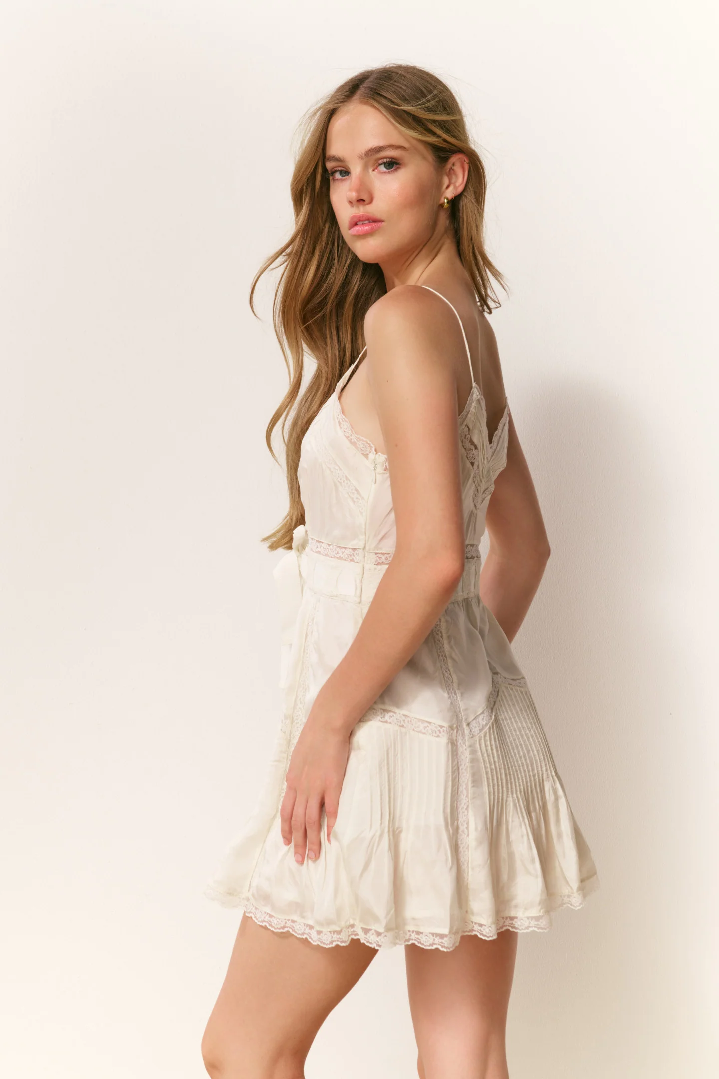 Sibelle Silk Ribbon Mini Dress - Image 13