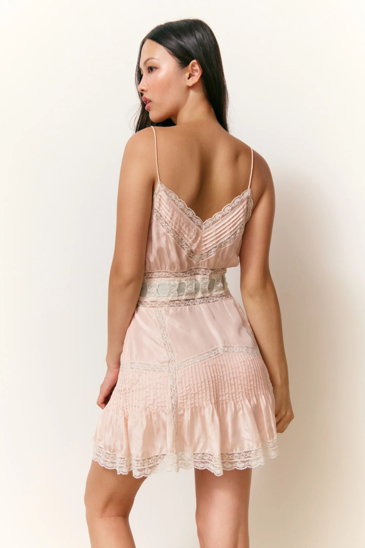 Sibelle Silk Ribbon Mini Dress - FRENCH ROSE - Image 5