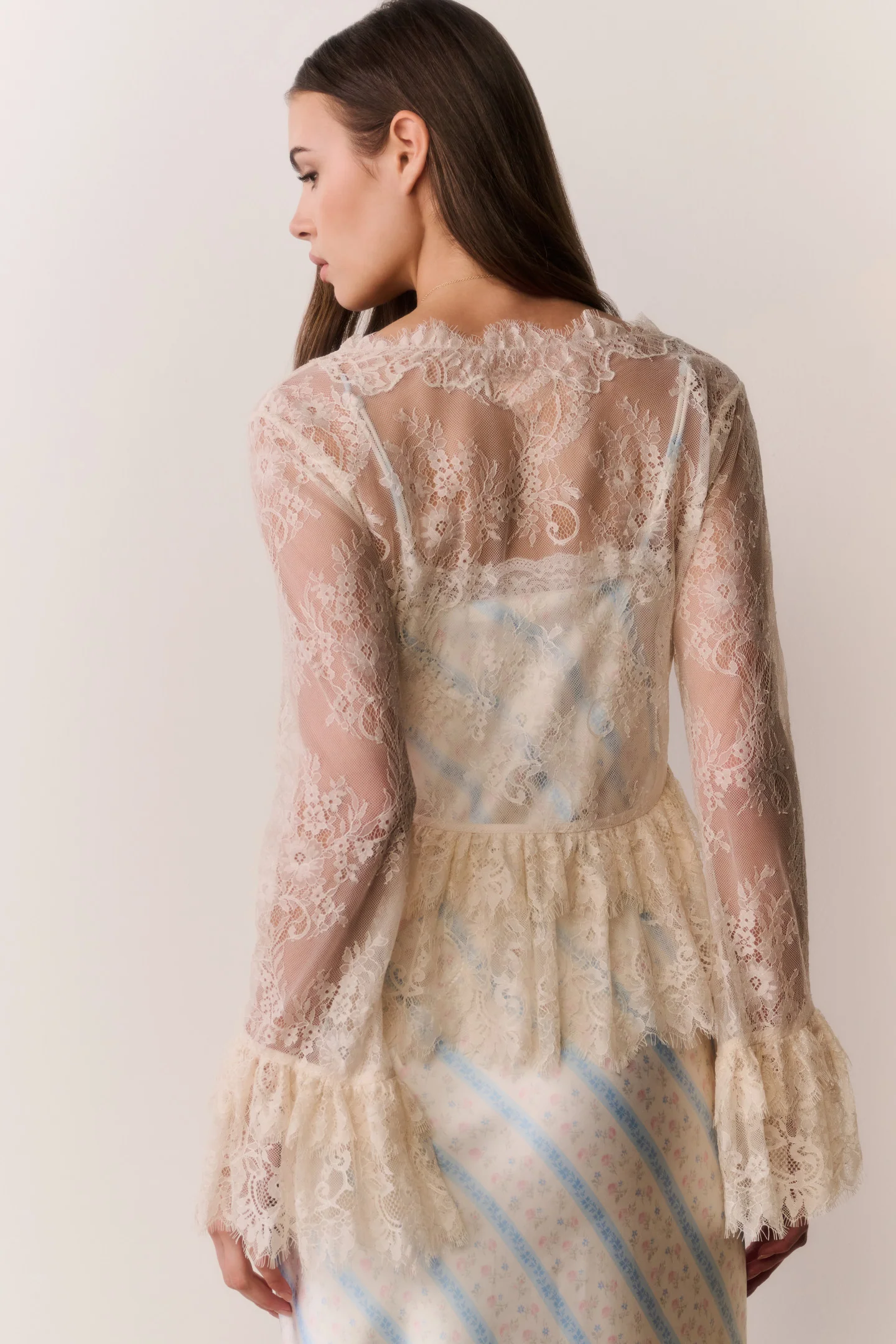 Siddie Sheer Lace Top - Image 7