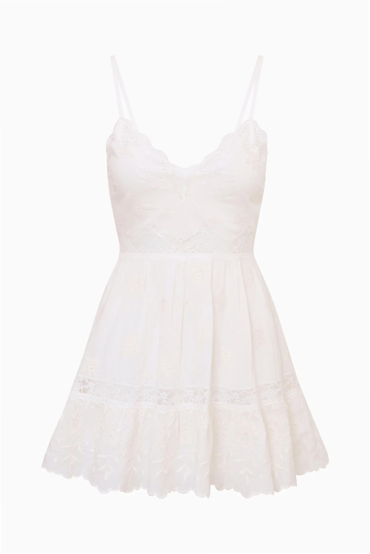 Soli Cotton Lace Mini Dress - Image 6