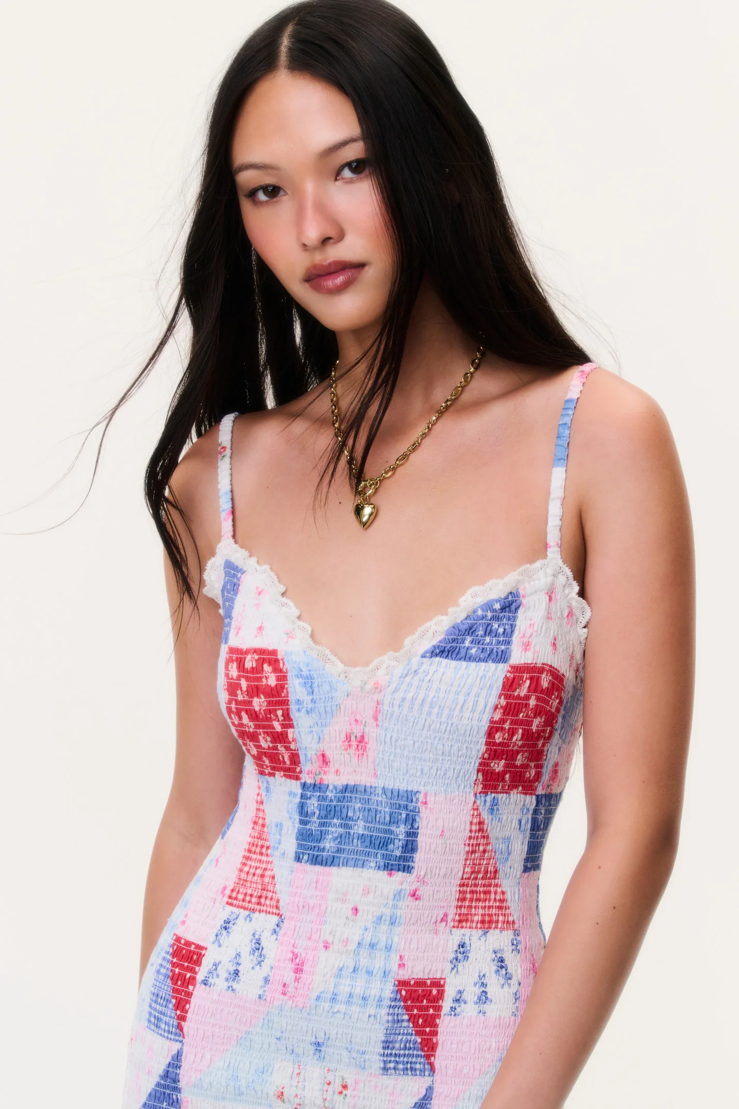 Solier Patchwork Print Mini Dress - Image 3