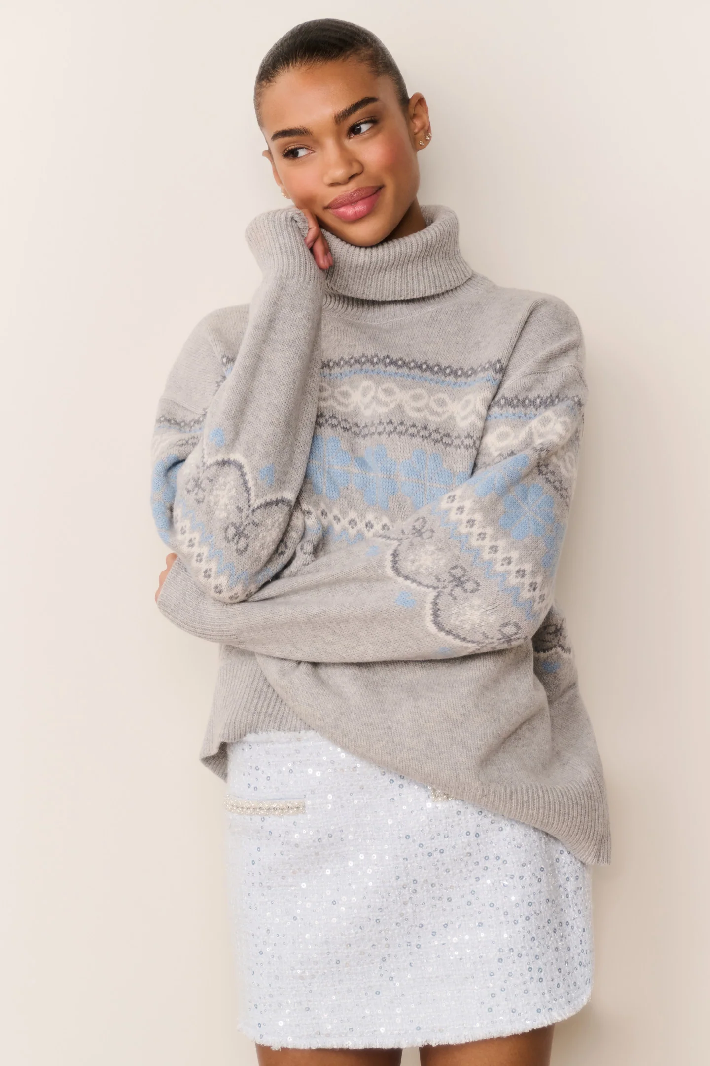 Sonda Sequin Tweed Mini Skirt - Image 6