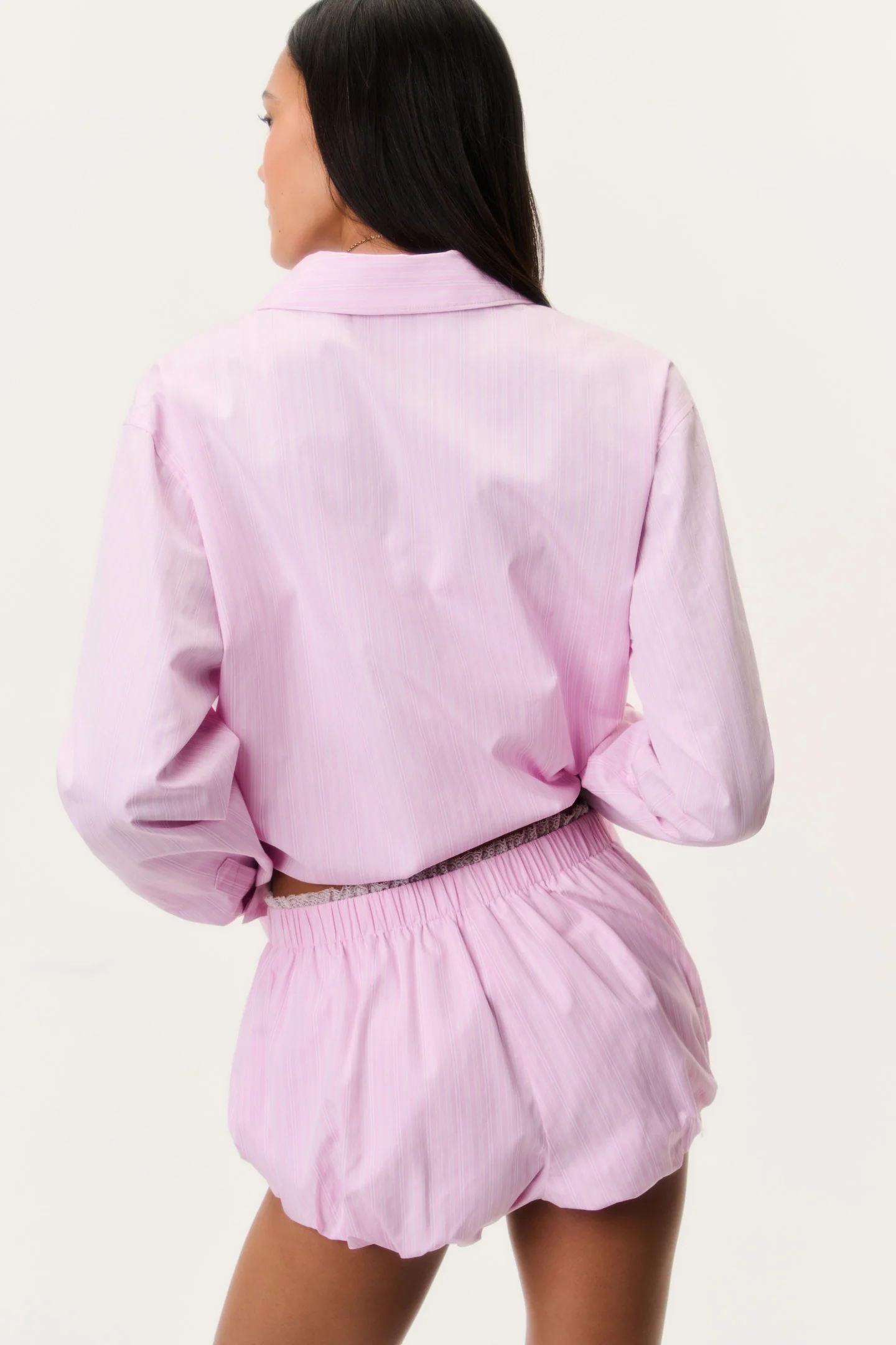 Sparrow Pinstripe Bloomer Shorts - Image 4