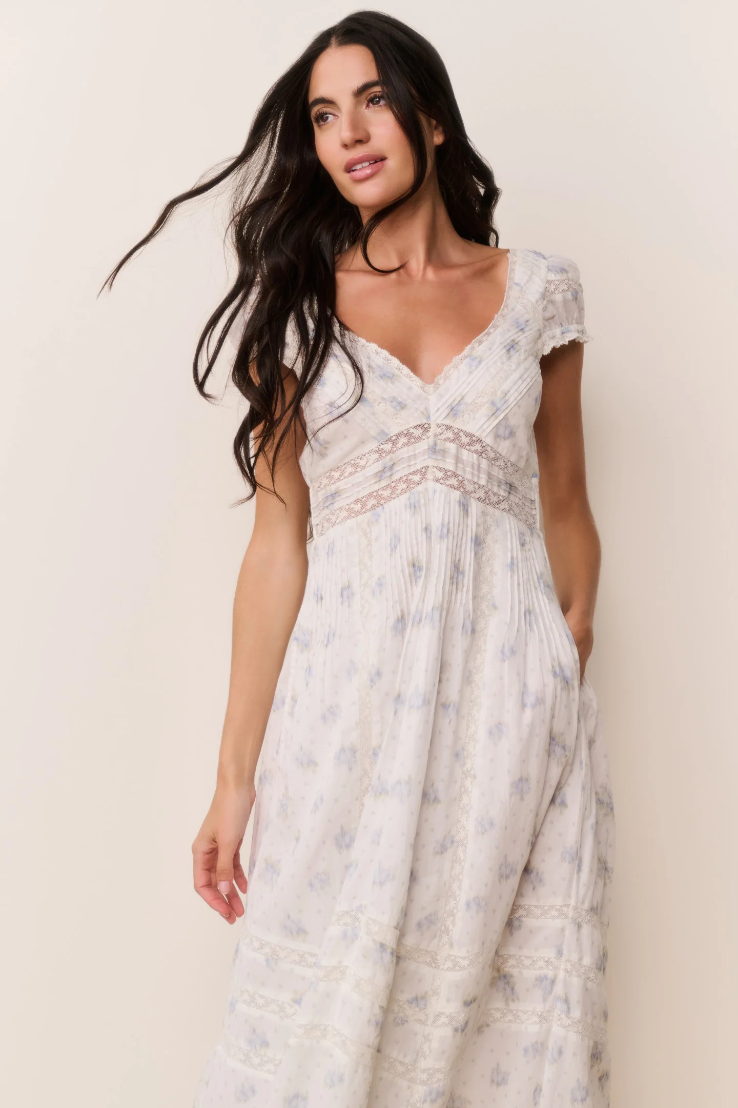 Suvi Floral Cotton Midi Dress - Image 3