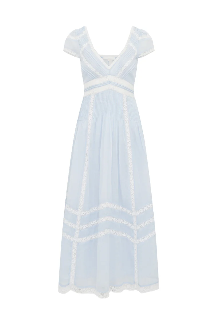 Suvi Cotton Midi Dress - BABY BLUEBELL - Image 7