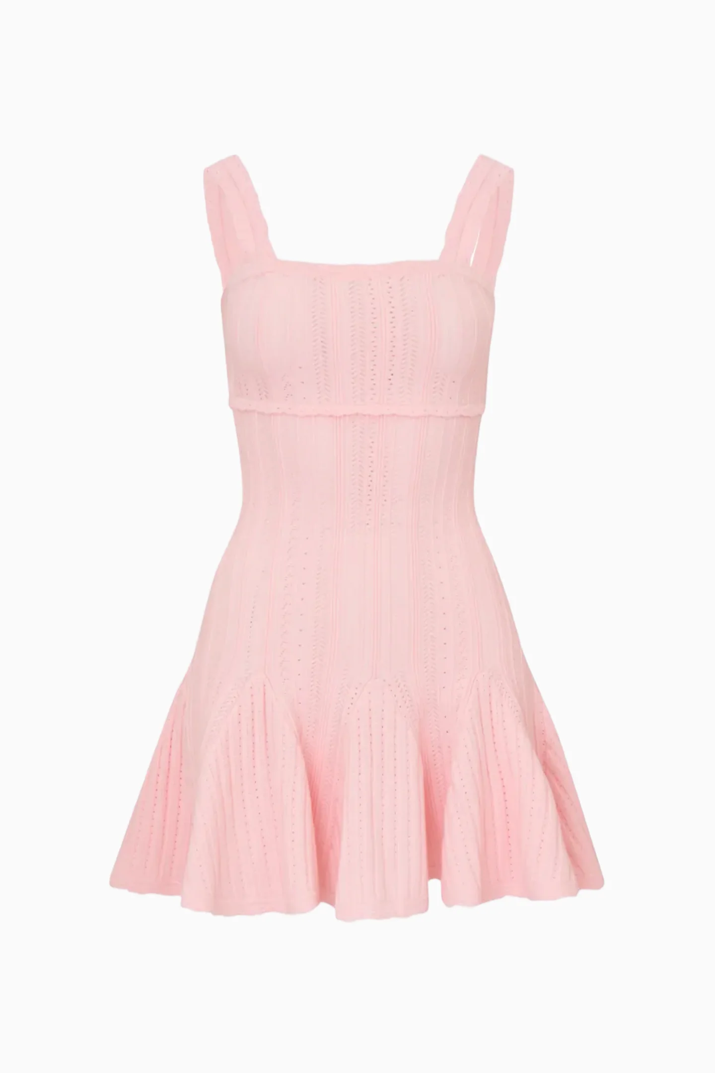 Tabatha Stretch Pointelle Mini Dress - Image 12