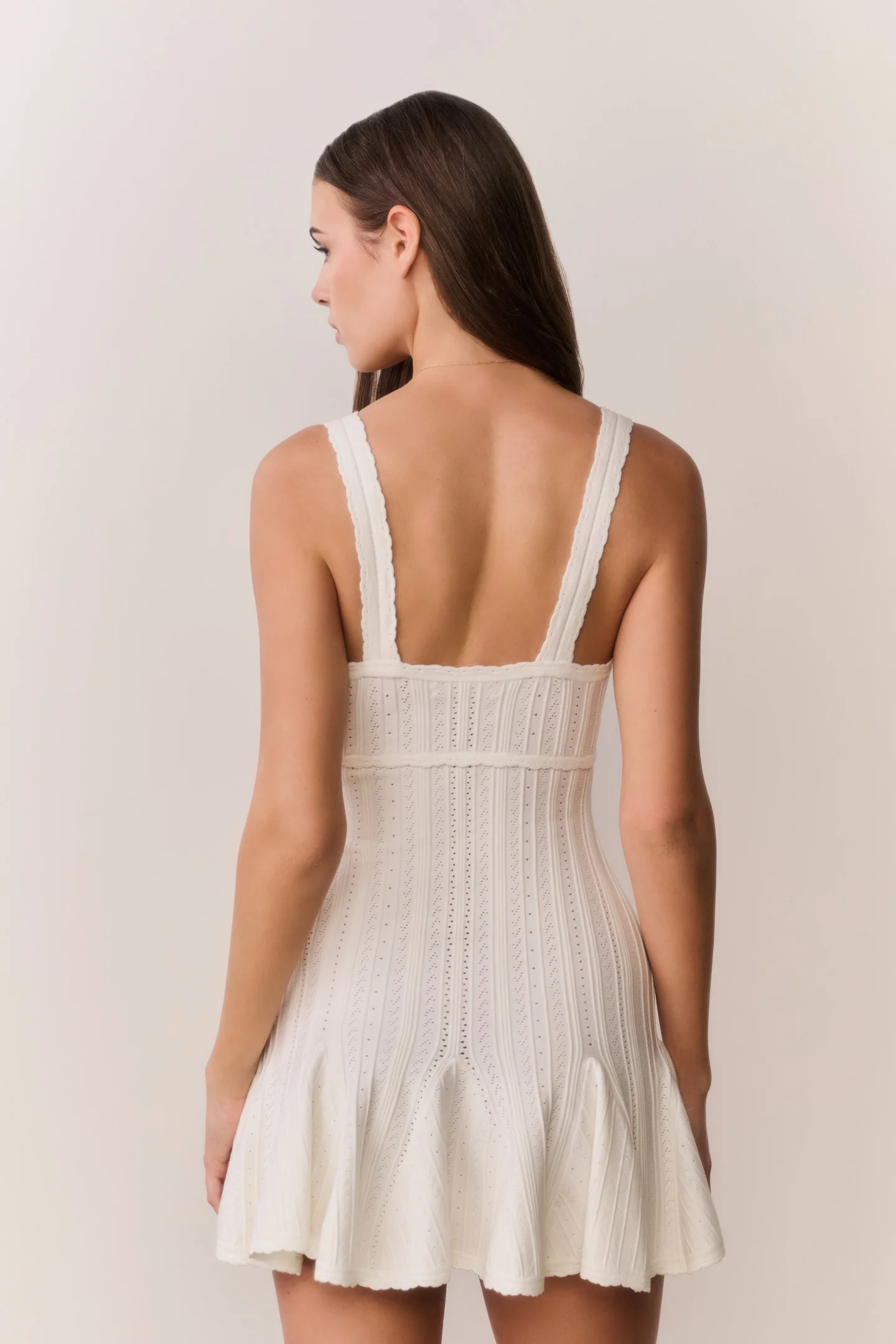 Tabatha Stretch Pointelle Mini Dress - Image 18