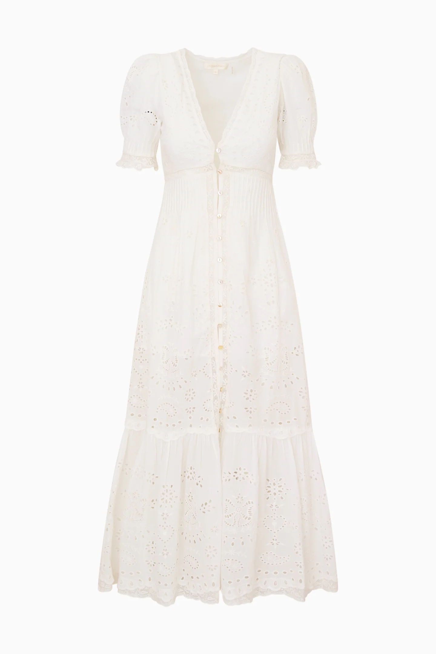 Tarragon Cotton Bandana Eyelet Midi Dress - Image 6