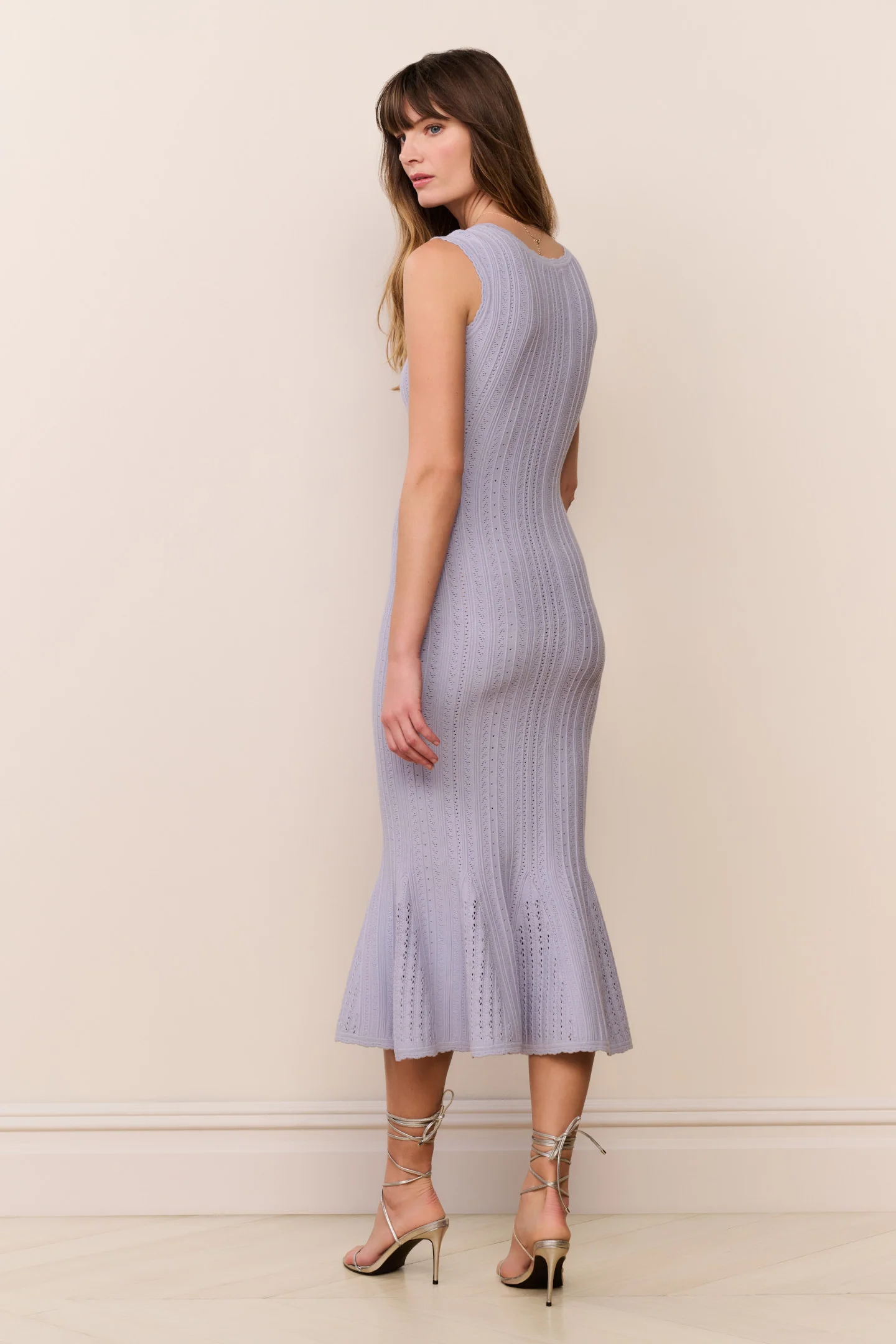Tayleen Stretch Pointelle Midi Dress - Image 4