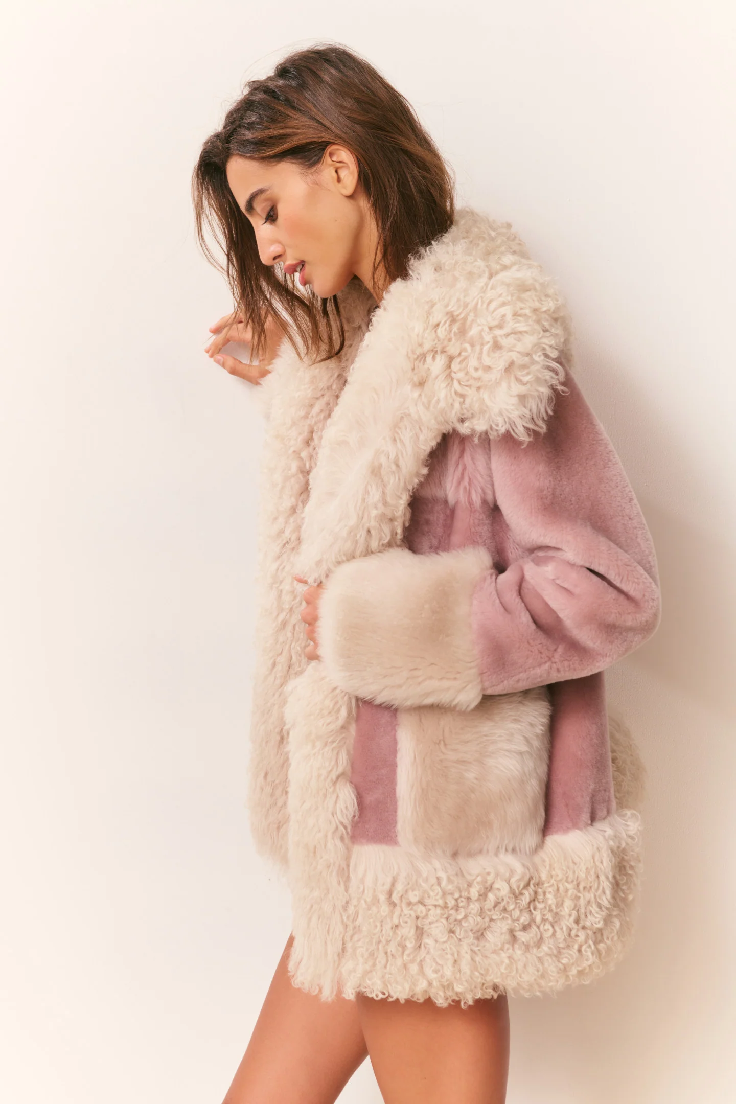 Tuskara Oversized Shearling Jacket - Image 3