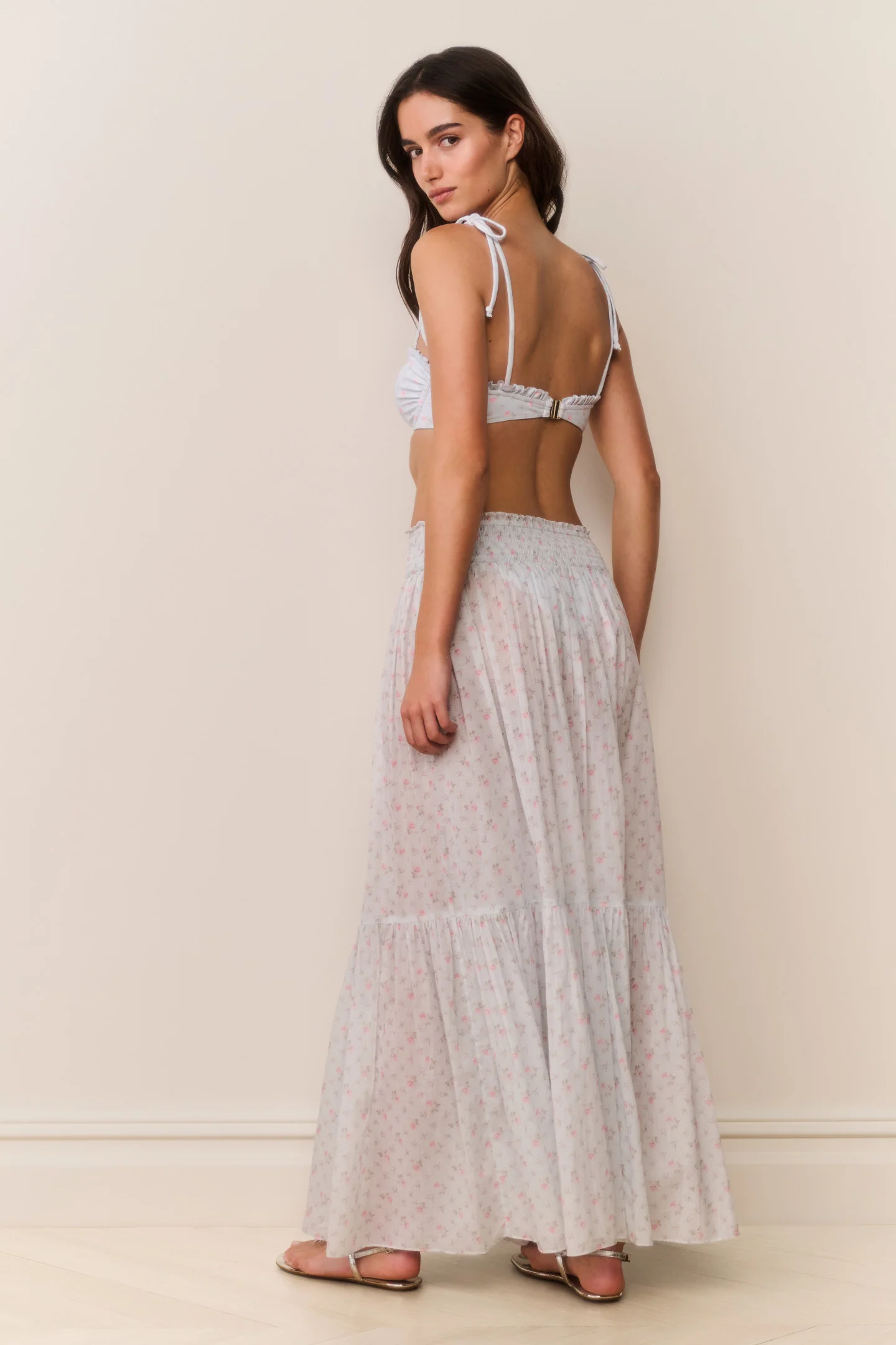Umber Cotton Maxi Cover-Up Skirt - Image 4